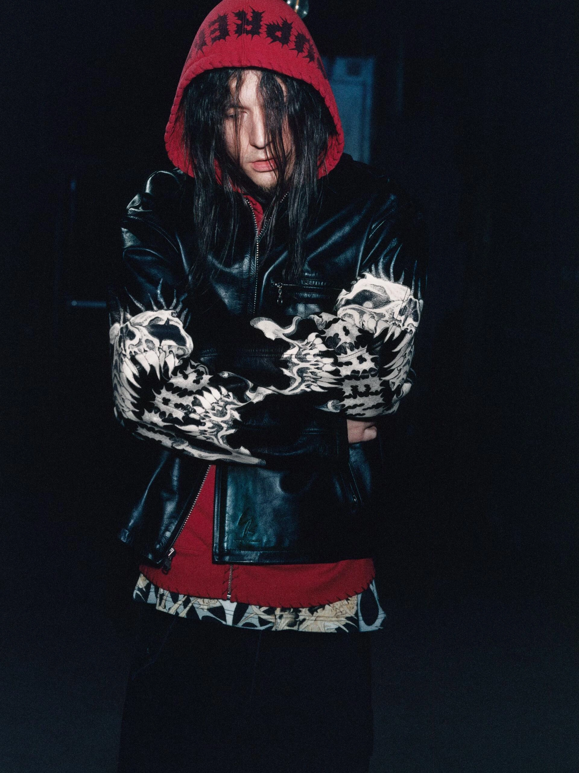 Gemini-- K59zo Supreme x Y’s by Yohji Yamamoto  FW25 WEEK3 Leather Jacket item:E-F110K2117F