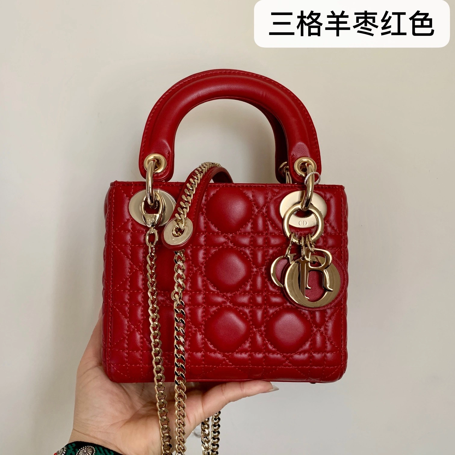 Custombag-- M0505OCAL-M52R Lady high quality version Sheepskin bordeaux red item：C-B803D0715