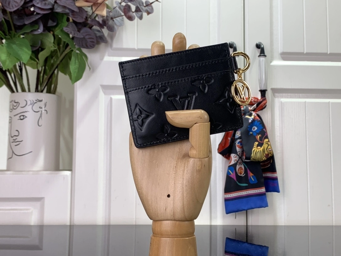 & &MOMO- M82748 Card Holder cowhide Monogram item:C-B063L0857R