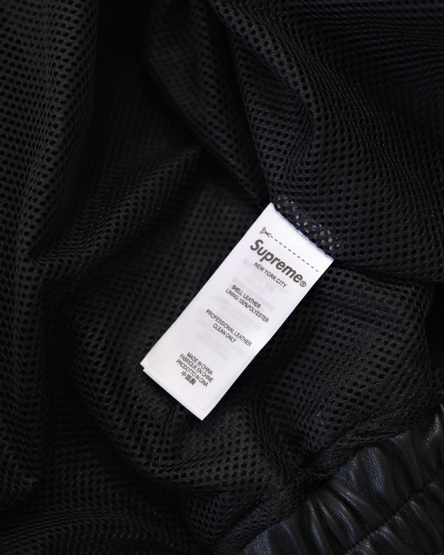 Gemini-- S575 Supreme Umbro FW25 WEEK4 Leather Track Jacket embroidery YKK 3colour item:E-F110K2112-3F