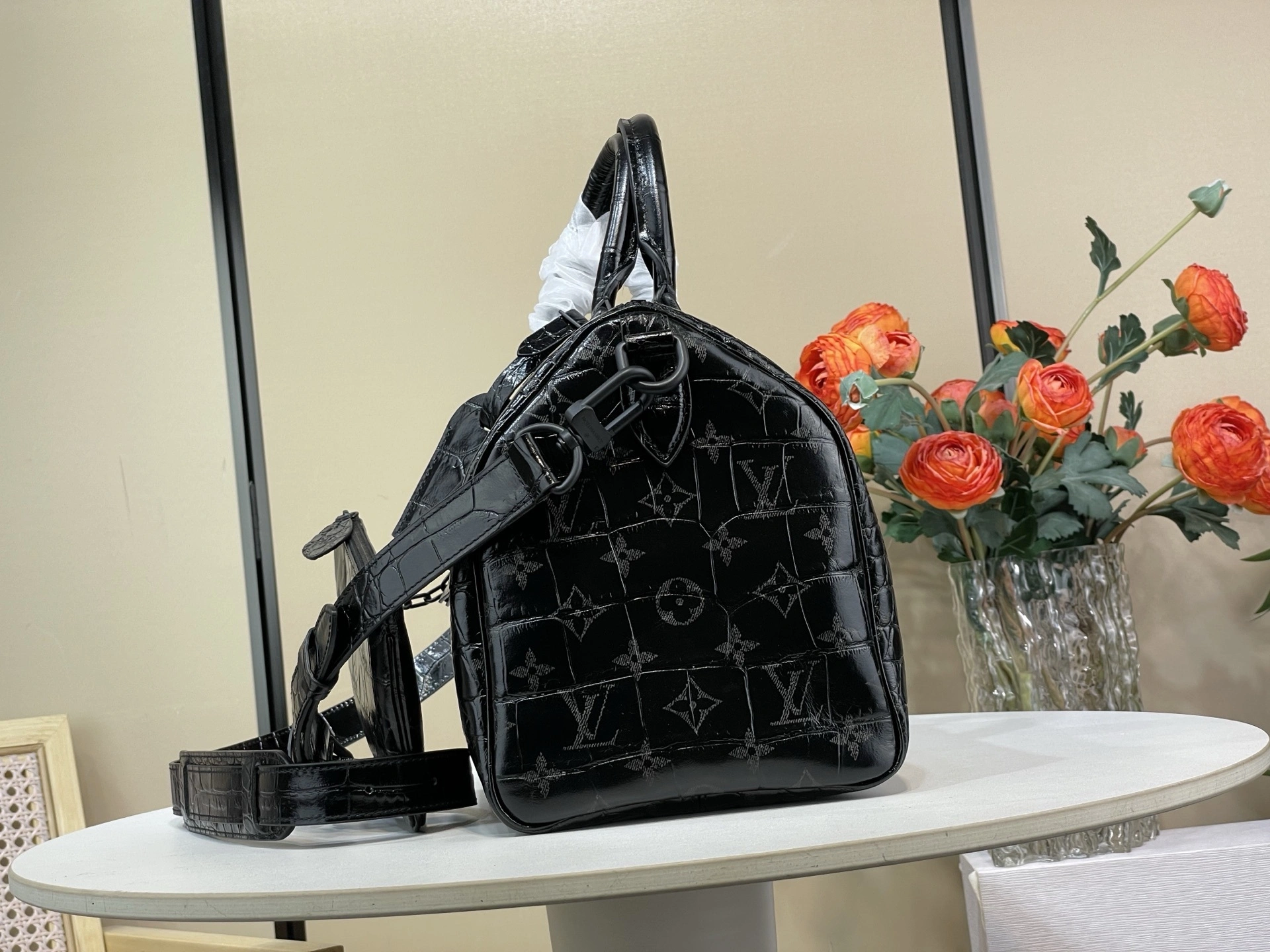 MOMO-- 8V N87494 high quality version Speedy P9 Bandoulière 30 Calfskin sheepskin item:E-B000K1829