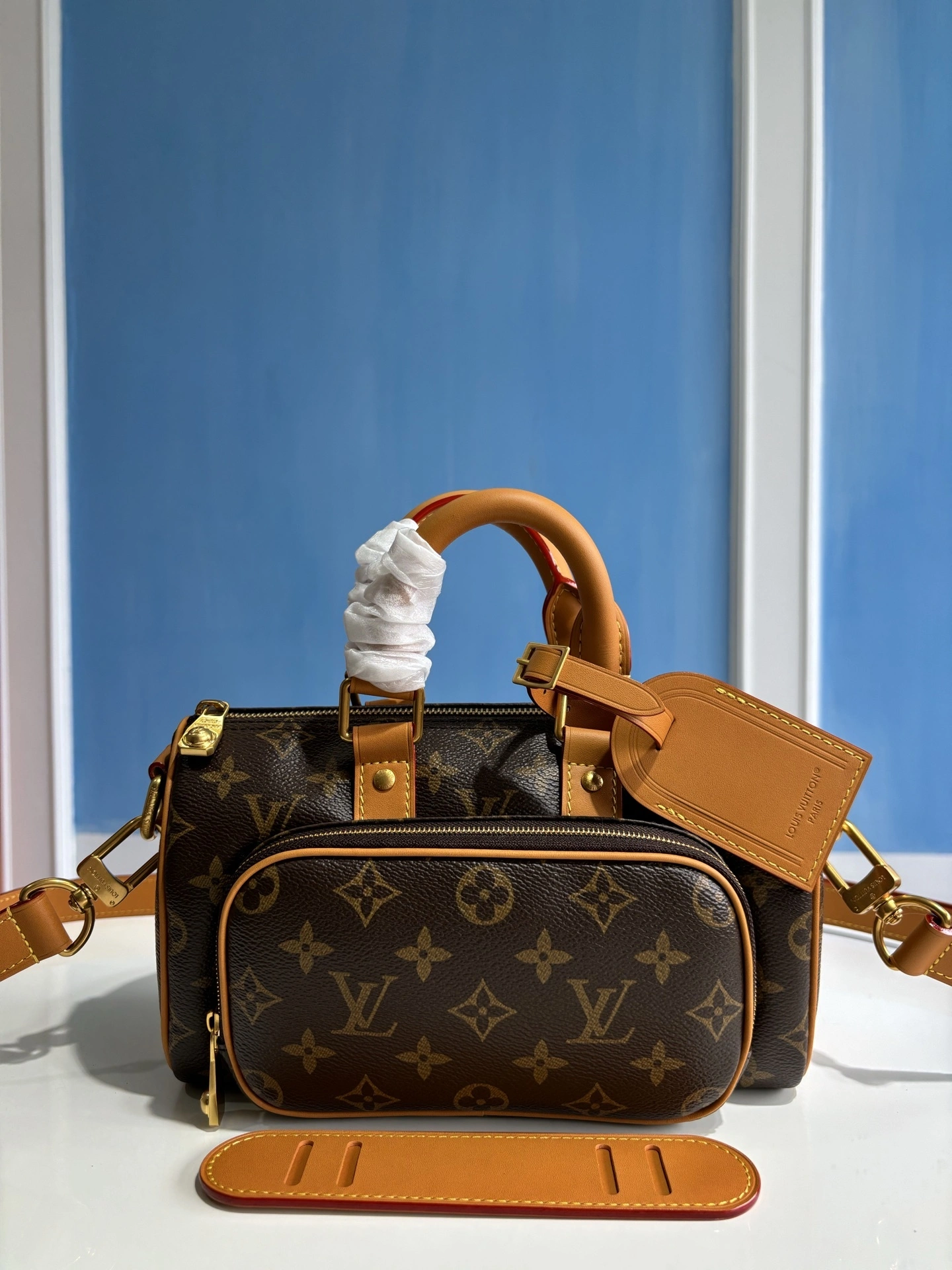 MOMO--8V M14981 high quality version cowhide Keepall 25 Cargo Monogram Archive item:E-B808L1821T