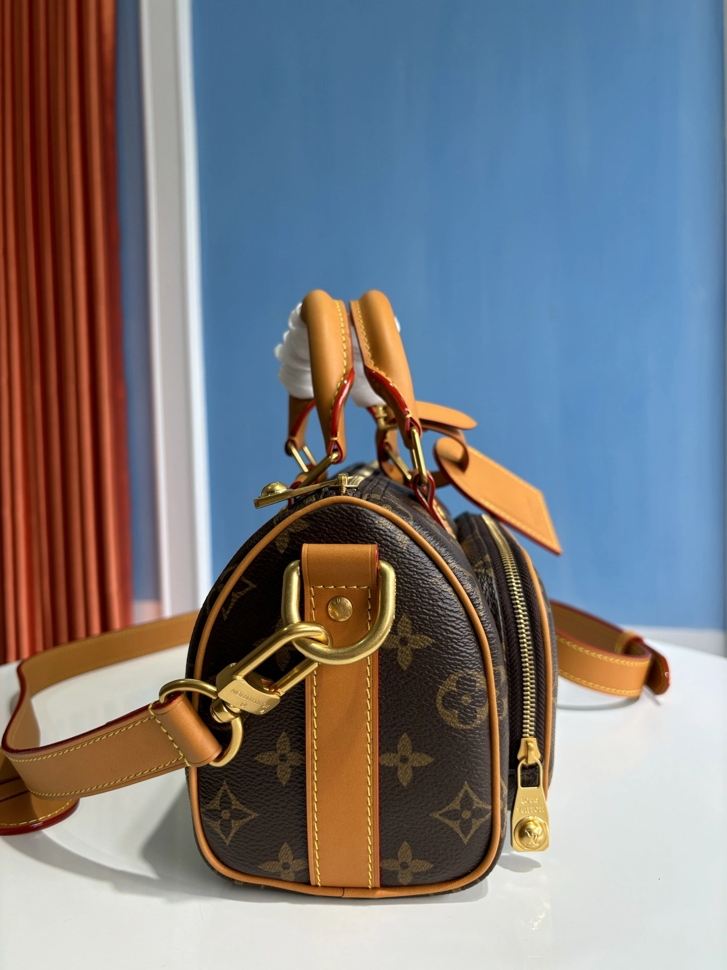 MOMO--8V M14981 high quality version cowhide Keepall 25 Cargo Monogram Archive item:E-B808L1821T