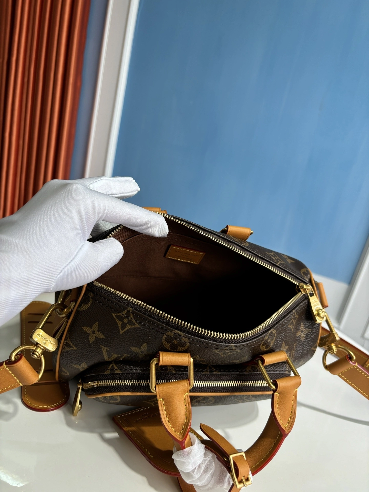 MOMO--8V M14981 high quality version cowhide Keepall 25 Cargo Monogram Archive item:E-B808L1821T
