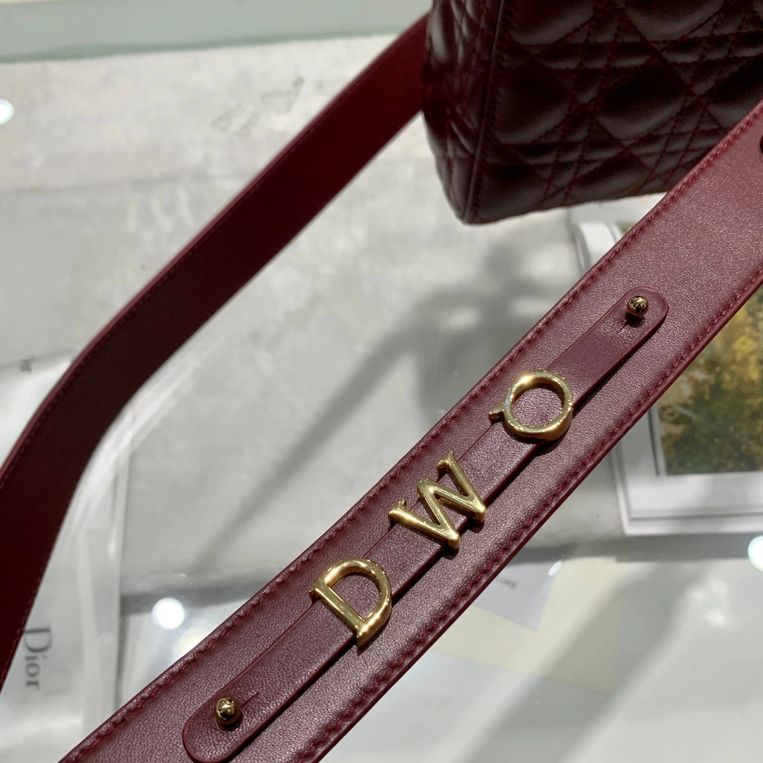 Custombag-- M0538OCEA-M56R Lady high quality version Bordeaux red Gold buckle item：C-B803D0743