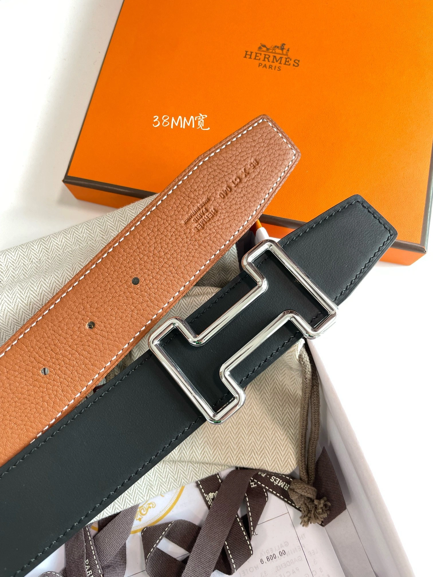 Barbara-H5r75s H077935CK05-H075387CAAA TONIGHT BELT BUCKLE & REVERSIBLE LEATHER STRAP cowhide item:E-S332C0329