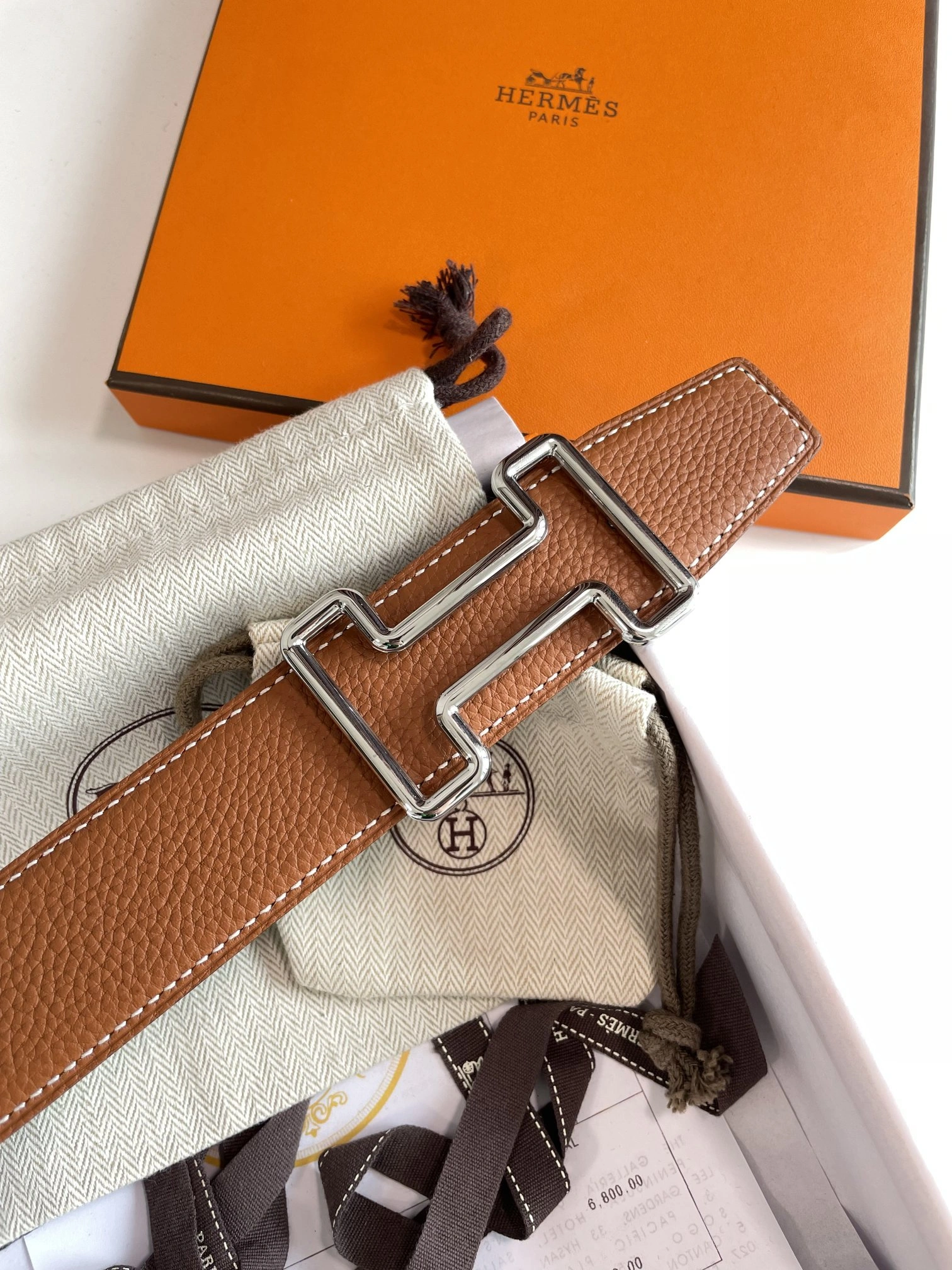 Barbara-H5r75s H077935CK05-H075387CAAA TONIGHT BELT BUCKLE & REVERSIBLE LEATHER STRAP cowhide item:E-S332C0329