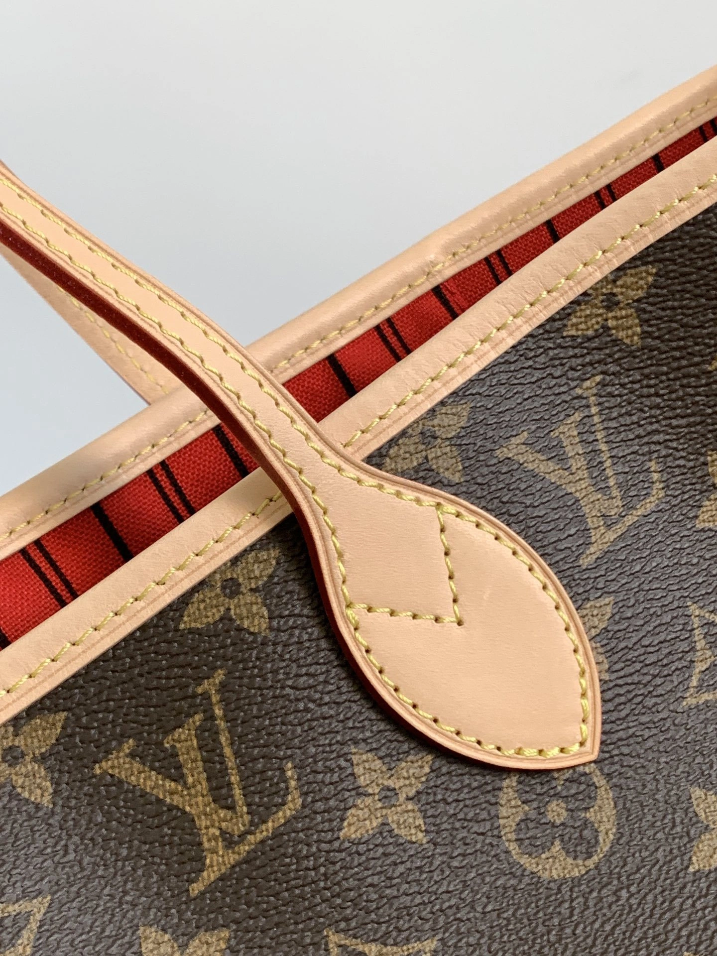 MOMO--8V M12096 high quality version Neverfull Bandoulière Inside Out cowhide item:F-B000A2113