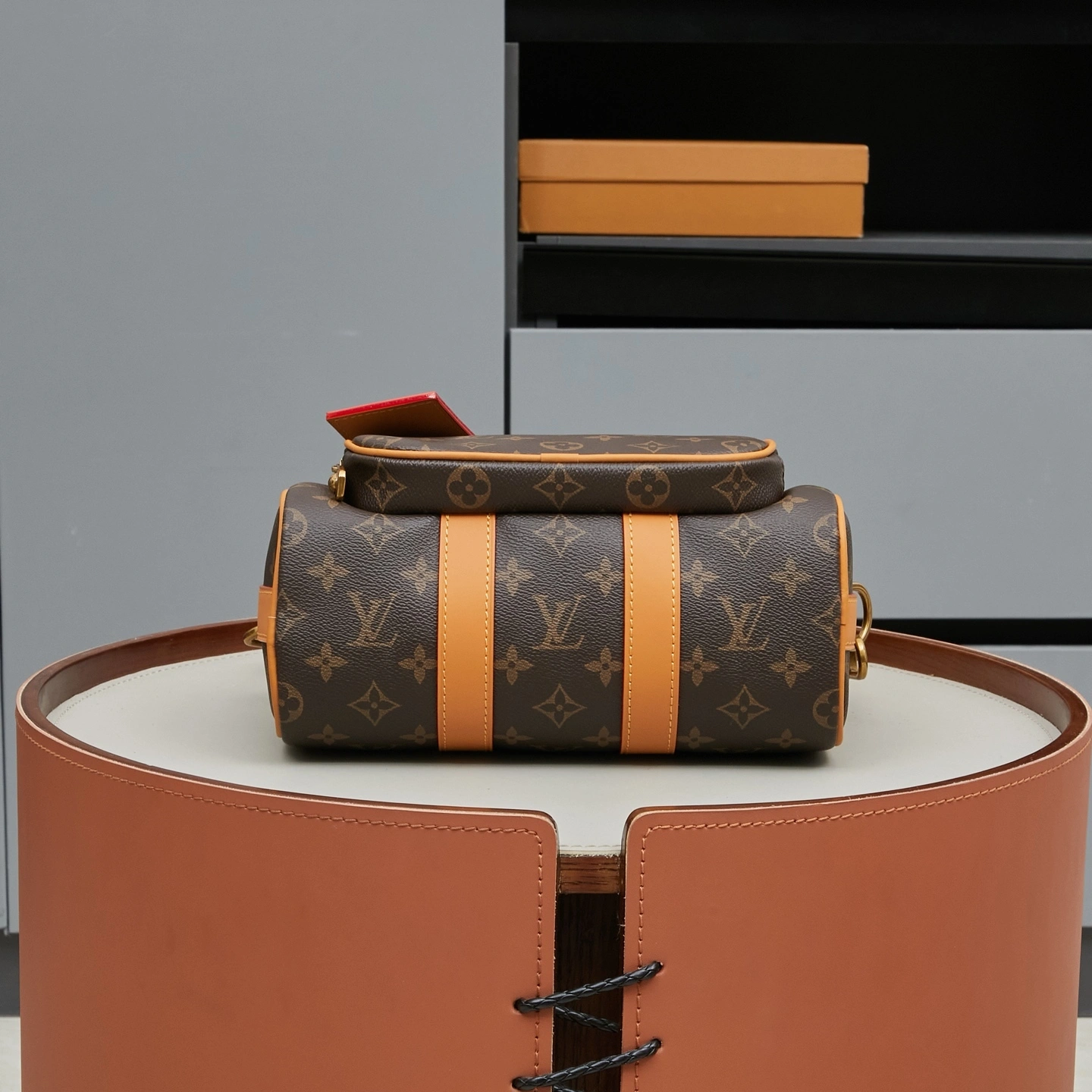 MOMO--8V M14981 high quality version Keepall 25 Cargo Monogram Archive cowhide item:F-B000B0256