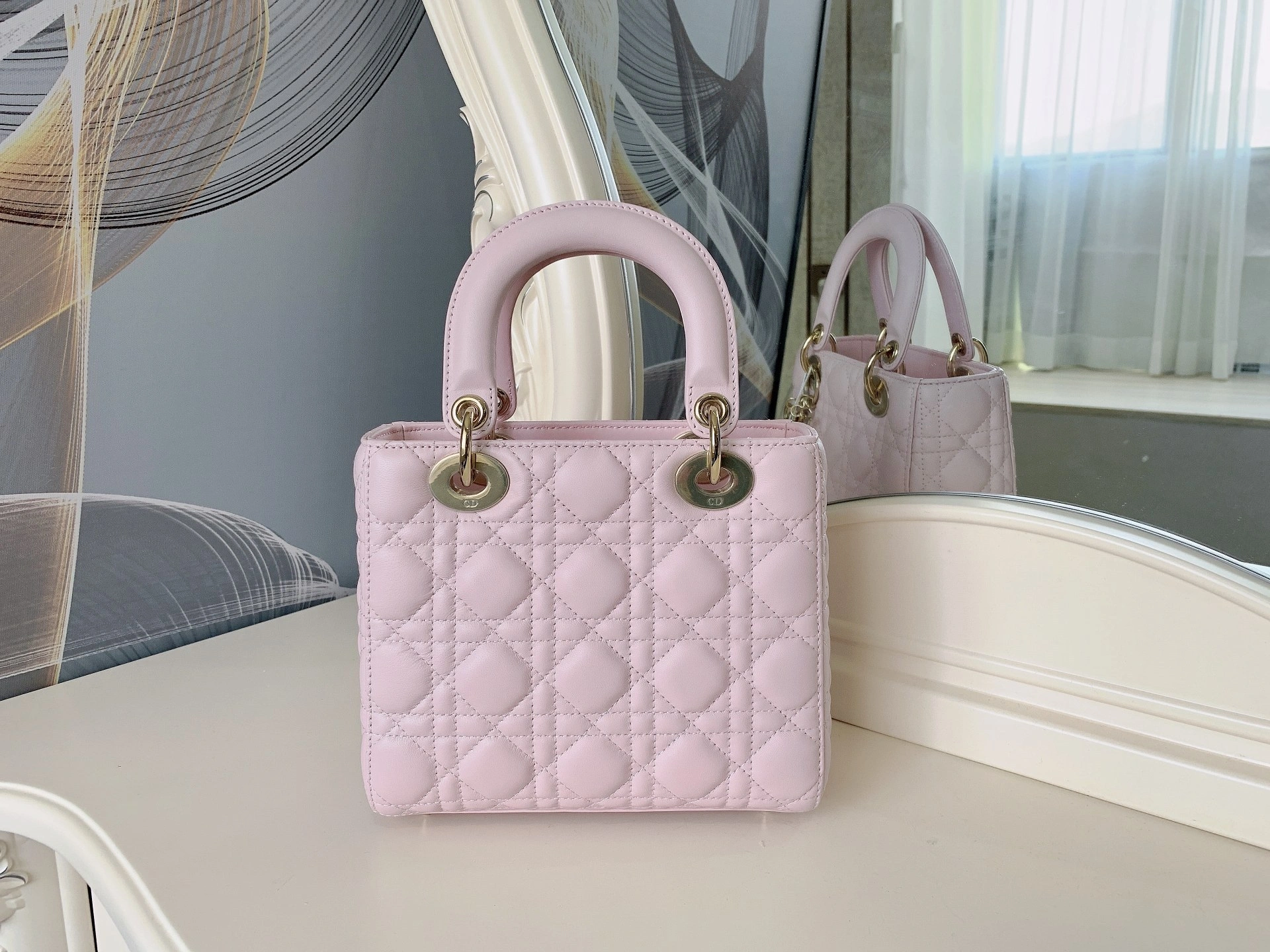 Custombag-- M0538ONGE-M413 Lady high quality version The cherry blossom pink gold buckle item：C-B803D0745