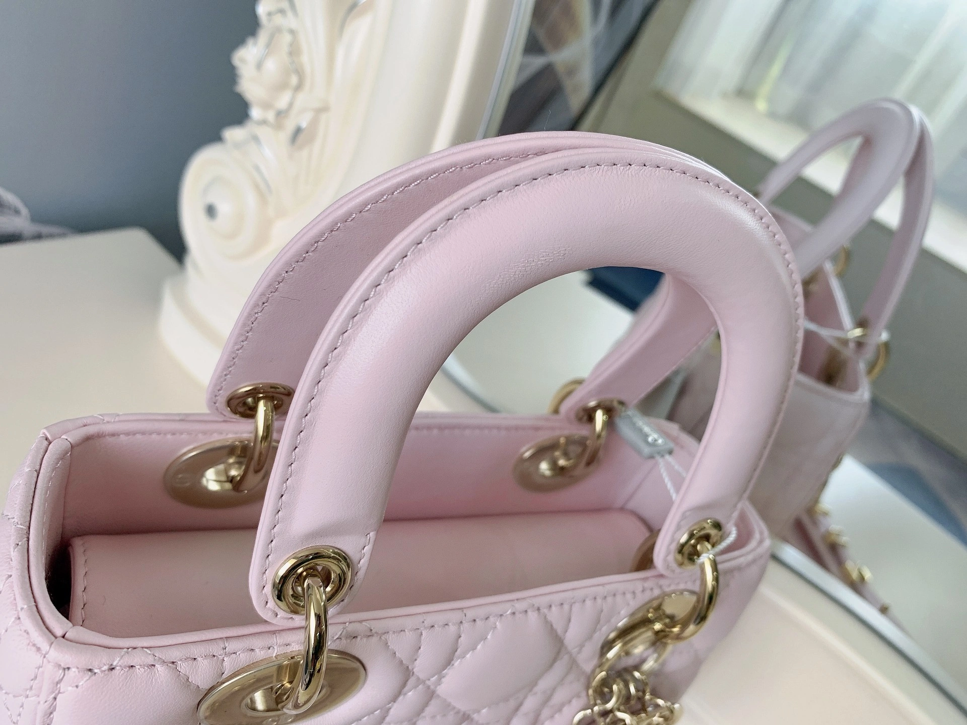 Custombag-- M0538ONGE-M413 Lady high quality version The cherry blossom pink gold buckle item：C-B803D0745