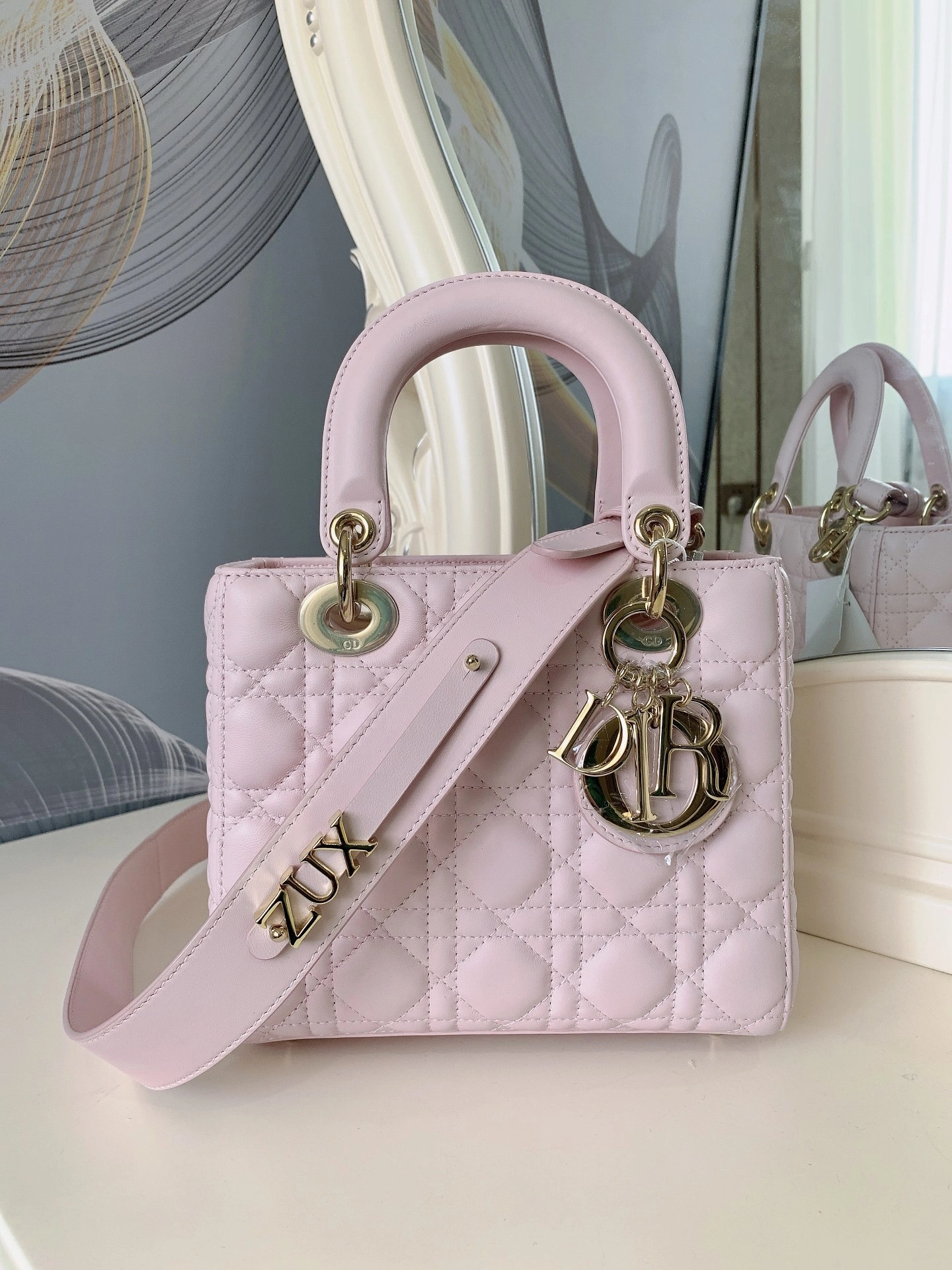 Custombag-- M0538ONGE-M413 Lady high quality version The cherry blossom pink gold buckle item：C-B803D0745