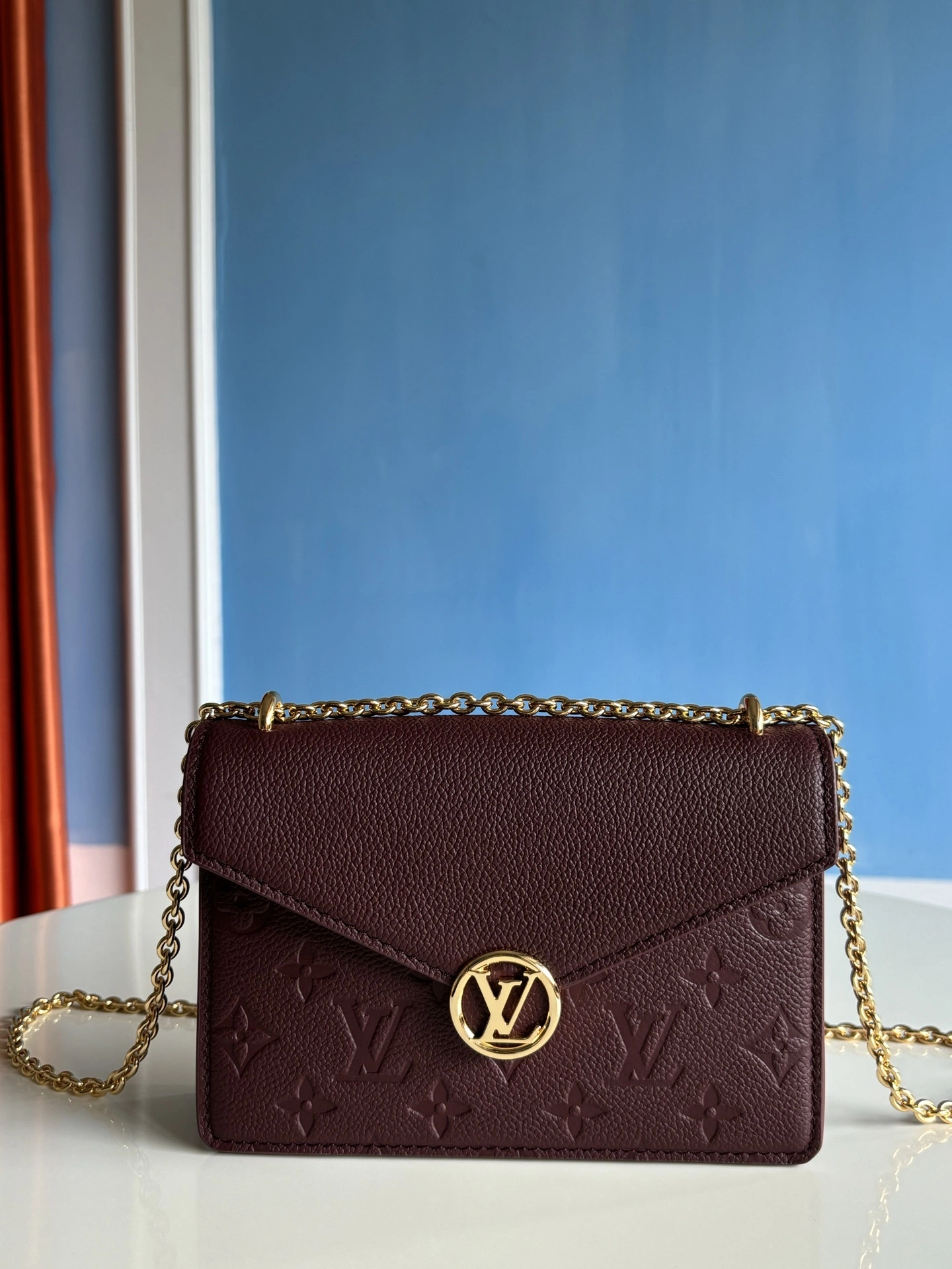 MOMO--8V M25814 high quality version Wallet On Chain Rosy Monogram Empreinte item:E-B808L1836T