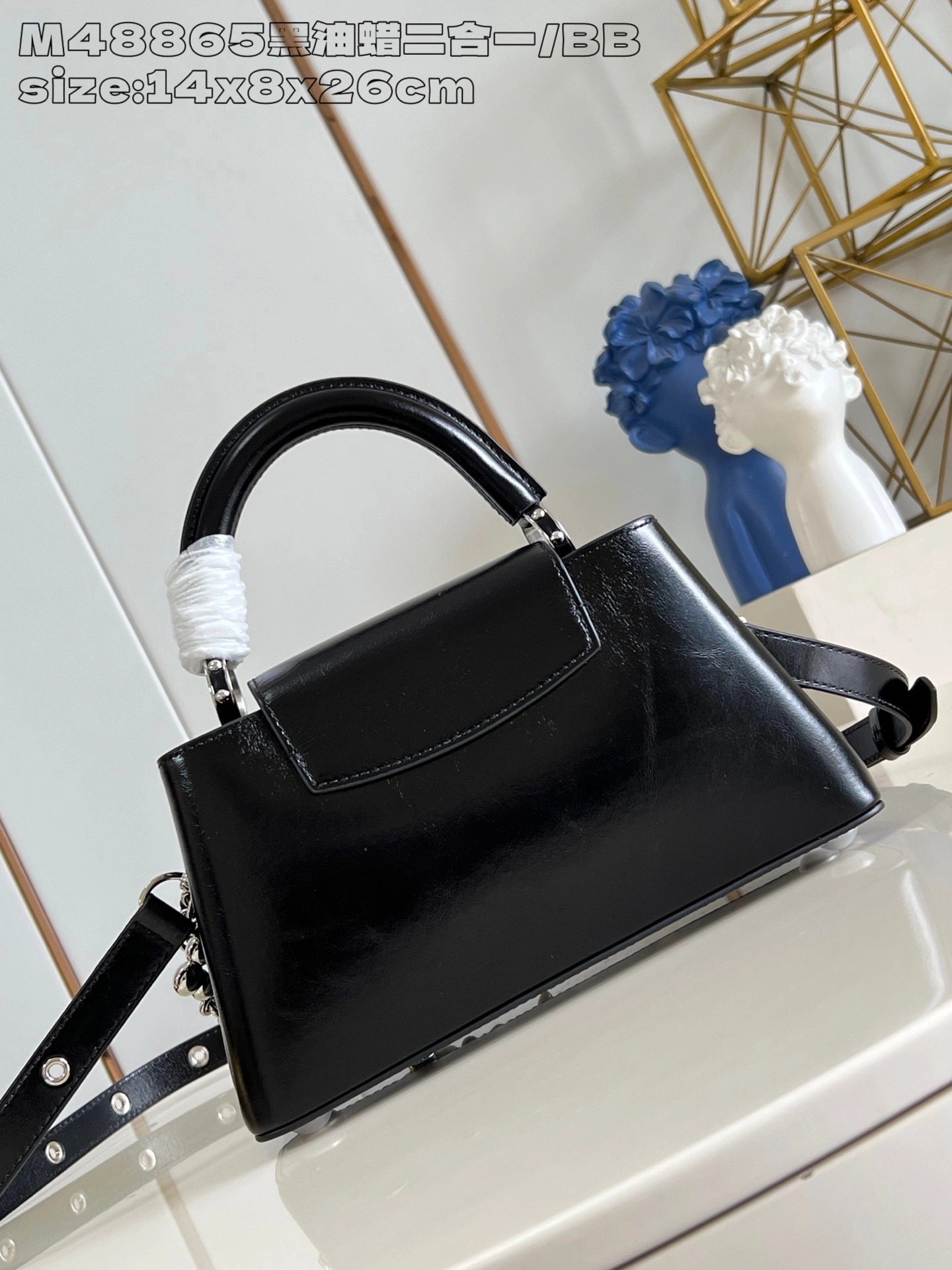 MOMO-- 8V M25492 high quality version Capucines East-West BB waxed skin cowhide item:E-B574K1813