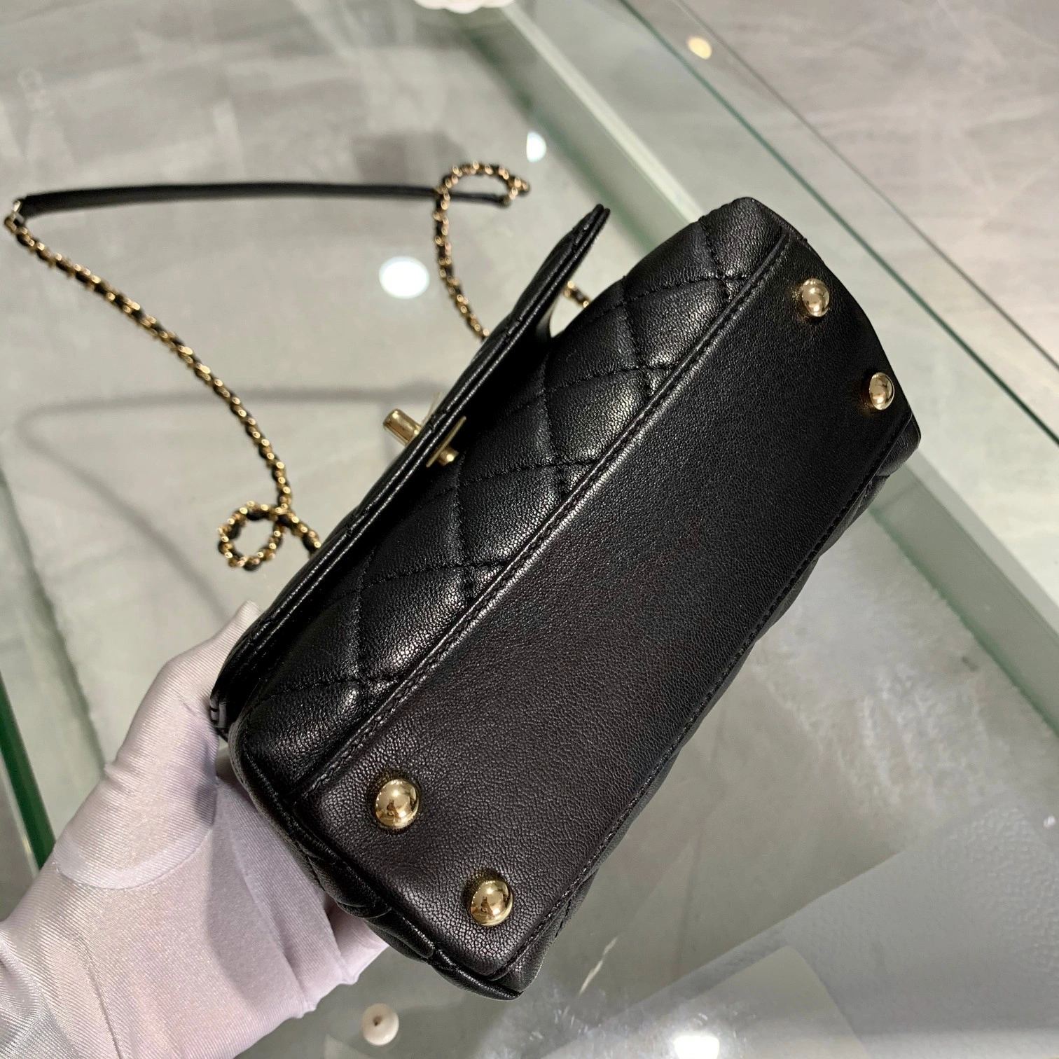 Custombag-- AS2215-B05240-94305 coco handle high quality version The rainbow handle bag item：C-B803D077