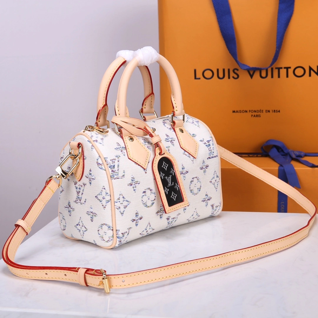 MOMO-- 8V M24709 high quality version Speedy Bandoulière 20 Nautical cowhide item:E-B000I0513