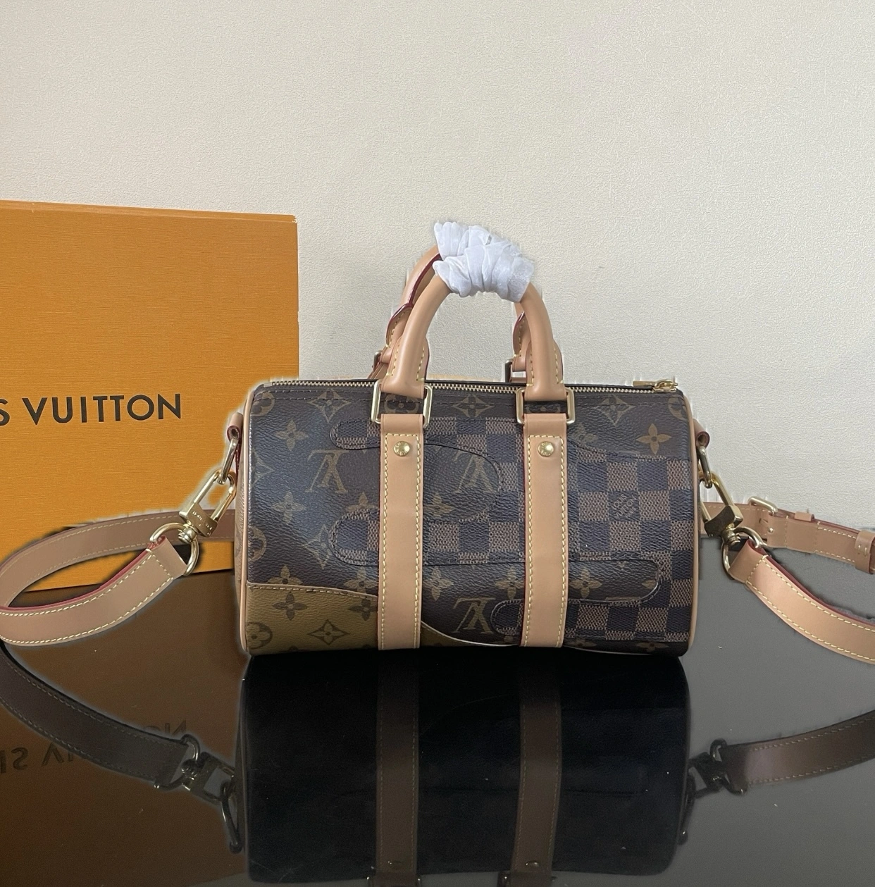 MOMO- 8V M15428 Keepall Bandoulière 25 Monogram Landscape high quality version item：E-B177I2413
