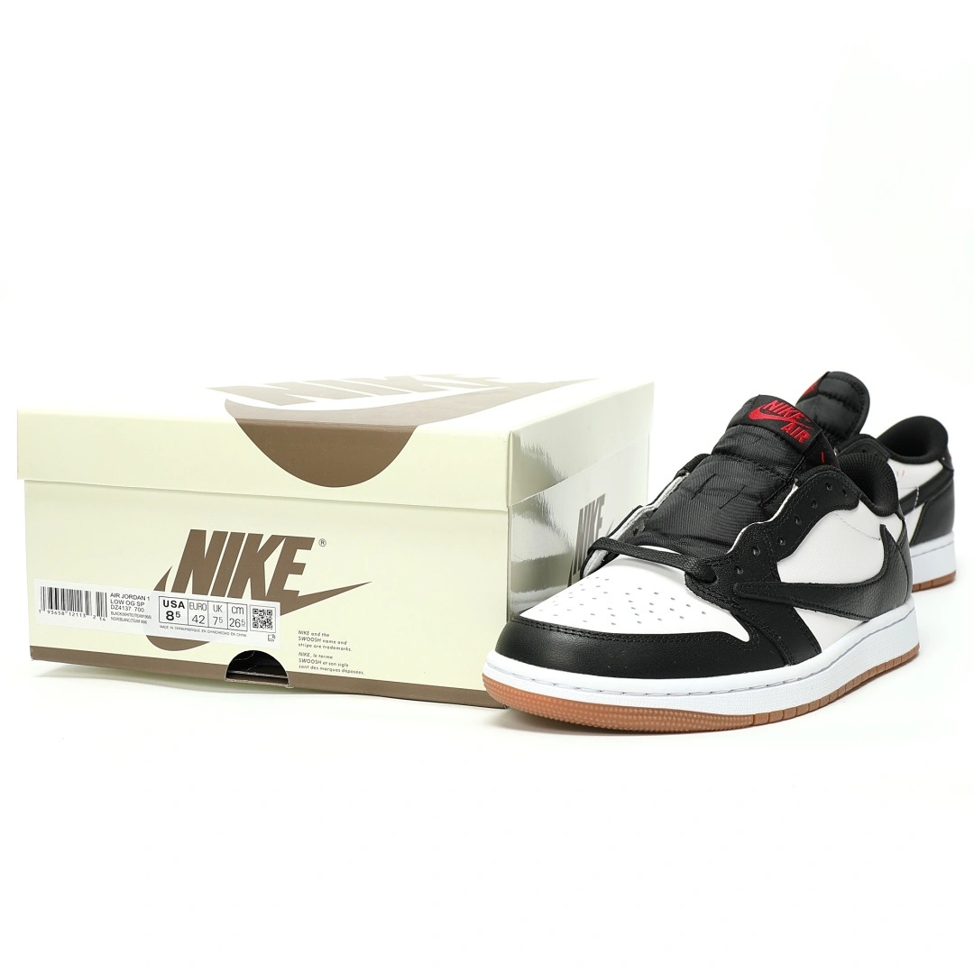 Flying pig-- 1ir Jor419 DZ4137-700(Team958-7.0Low) Tr1vis x 1ir Jor419 1 Low OG"Black White"AJ1 item: E-X000L2801B