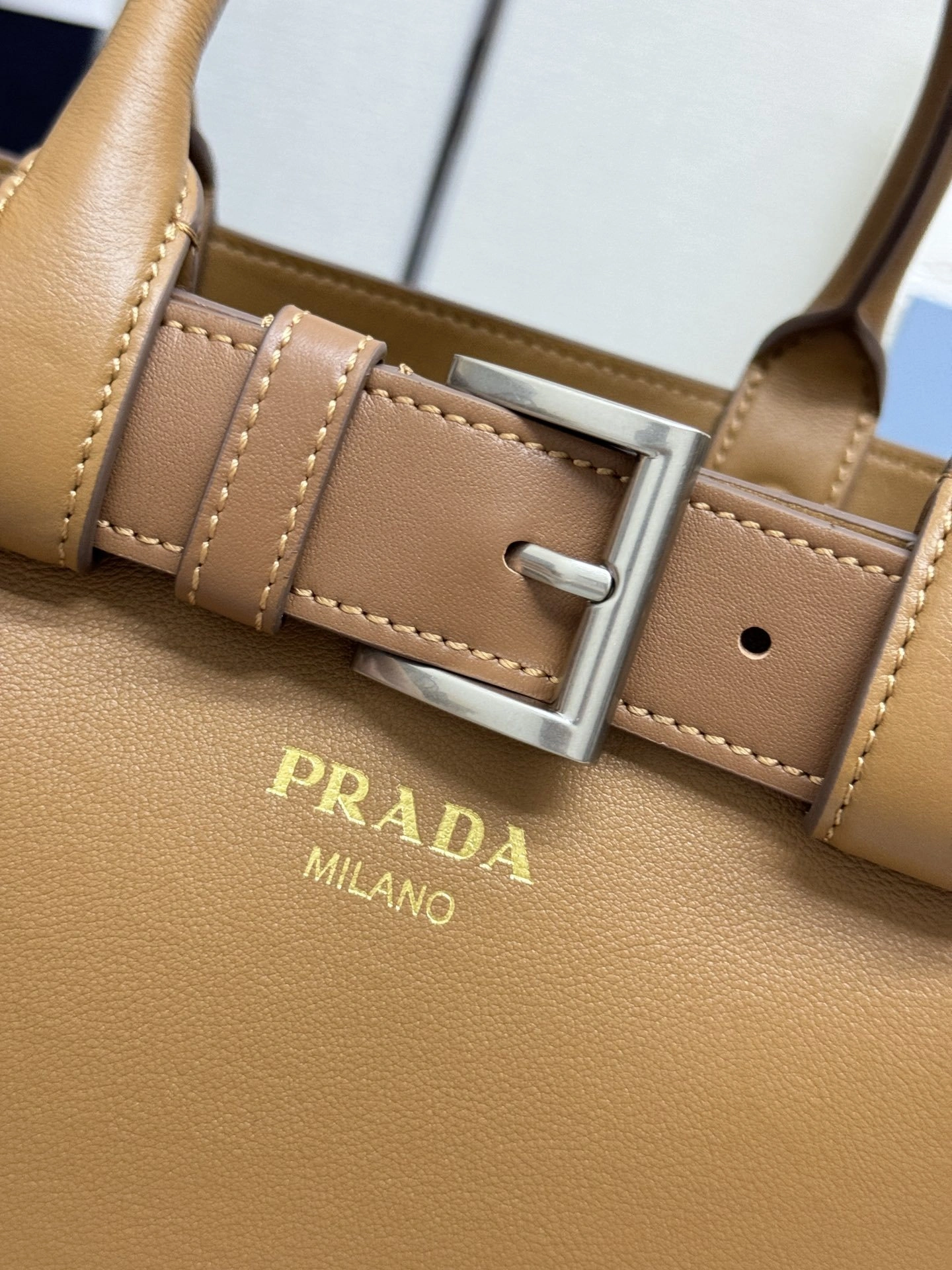 MOMO-- Pr141 1BA434_2CY9_F03BH high quality version Double Bag cowhide sheepskin item:E-B000K0640