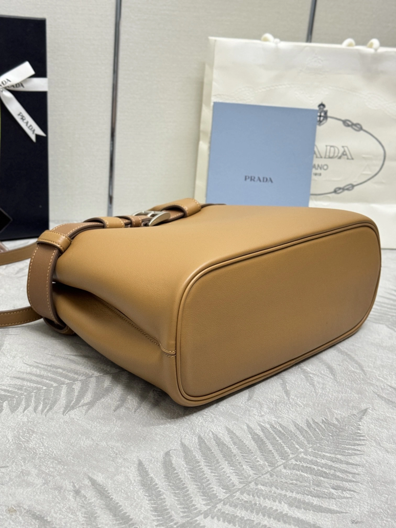 MOMO-- Pr141 1BA434_2CY9_F03BH high quality version Double Bag cowhide sheepskin item:E-B000K0640