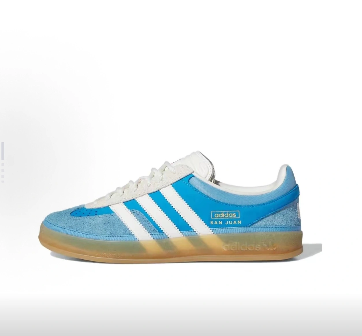 Flying pig-- 14i41s IF9734 Bad Bunny x Gazelle Indoor Trainers "San Juan Blue" item: E-X000L2529B