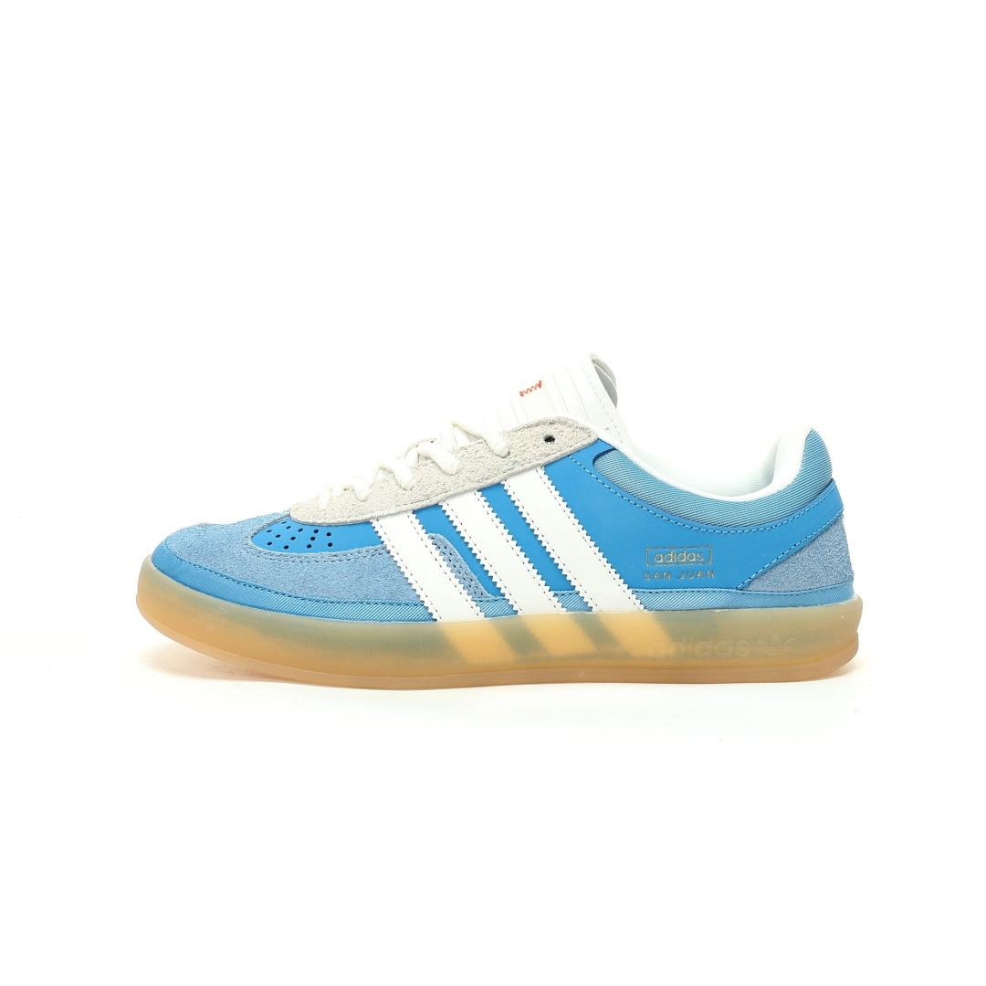 Flying pig-- 14i41s IF9734 Bad Bunny x Gazelle Indoor Trainers "San Juan Blue" item: E-X000L2529B