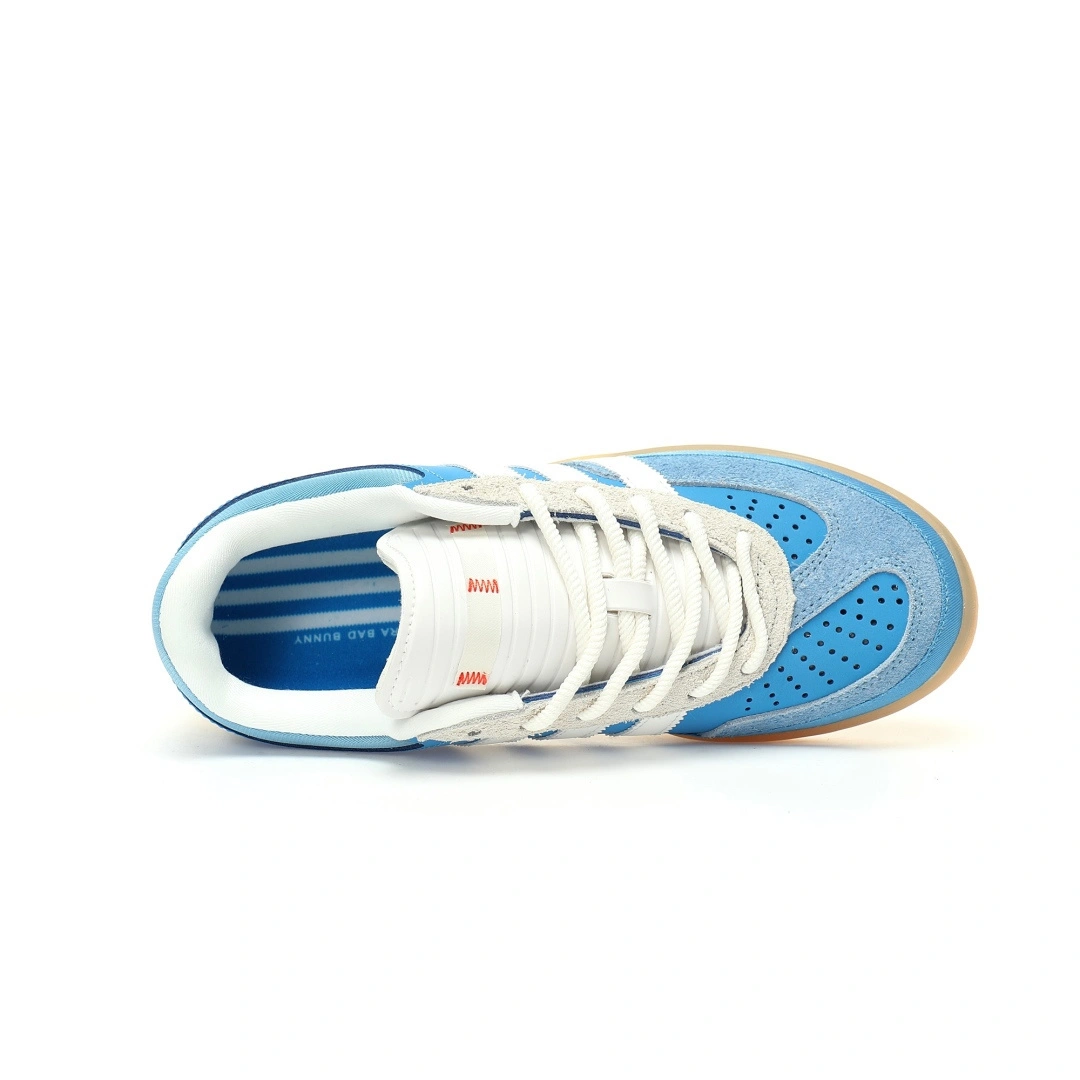 Flying pig-- 14i41s IF9734 Bad Bunny x Gazelle Indoor Trainers "San Juan Blue" item: E-X000L2529B