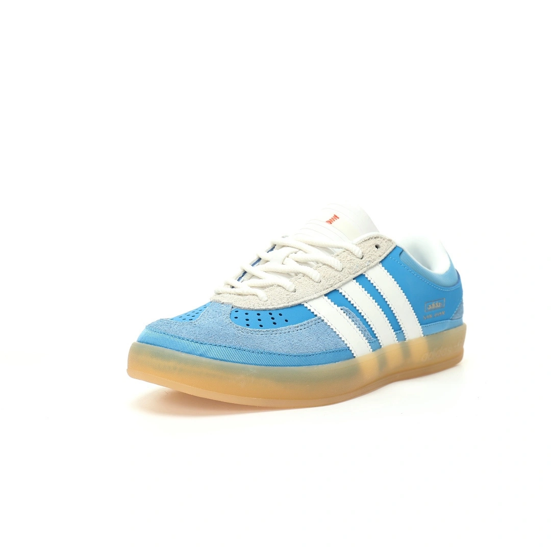 Flying pig-- 14i41s IF9734 Bad Bunny x Gazelle Indoor Trainers "San Juan Blue" item: E-X000L2529B
