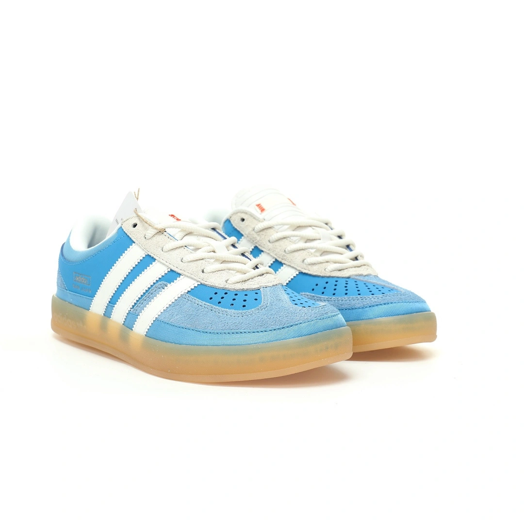 Flying pig-- 14i41s IF9734 Bad Bunny x Gazelle Indoor Trainers "San Juan Blue" item: E-X000L2529B