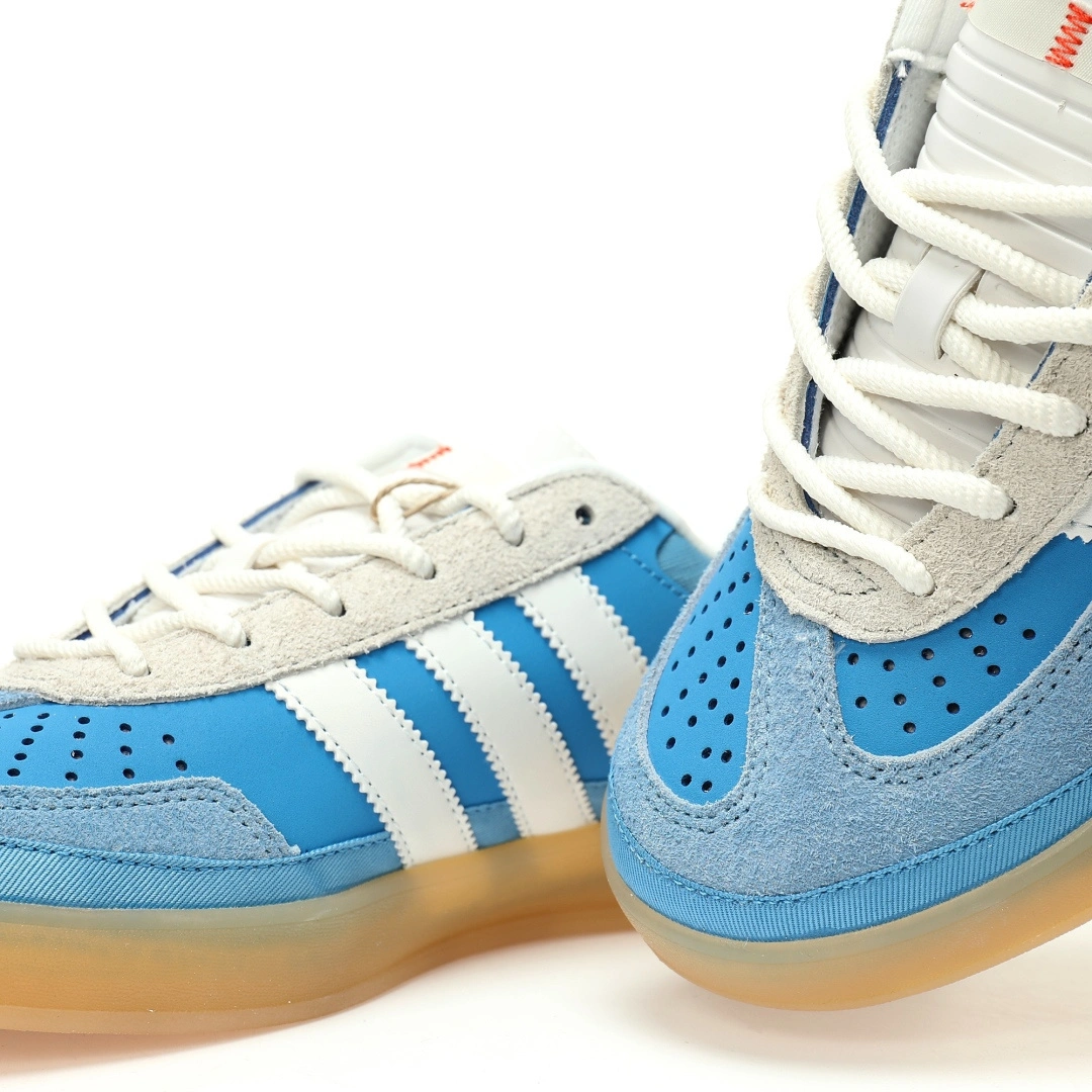 Flying pig-- 14i41s IF9734 Bad Bunny x Gazelle Indoor Trainers "San Juan Blue" item: E-X000L2529B