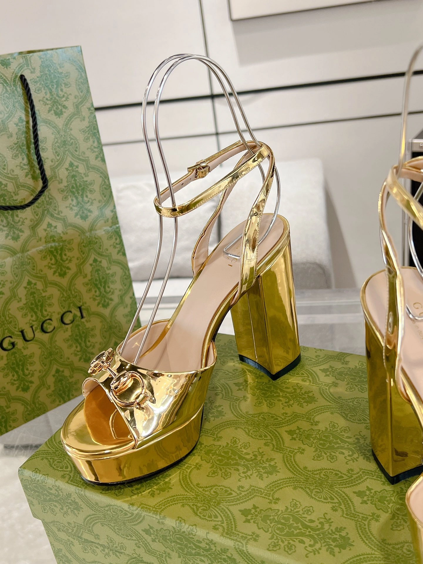 COCO-- 6u33i 795224 AABU5 7136 Calfskin sheepskin Waterproof：2CM Heel height：11CM item:E-X158A0957