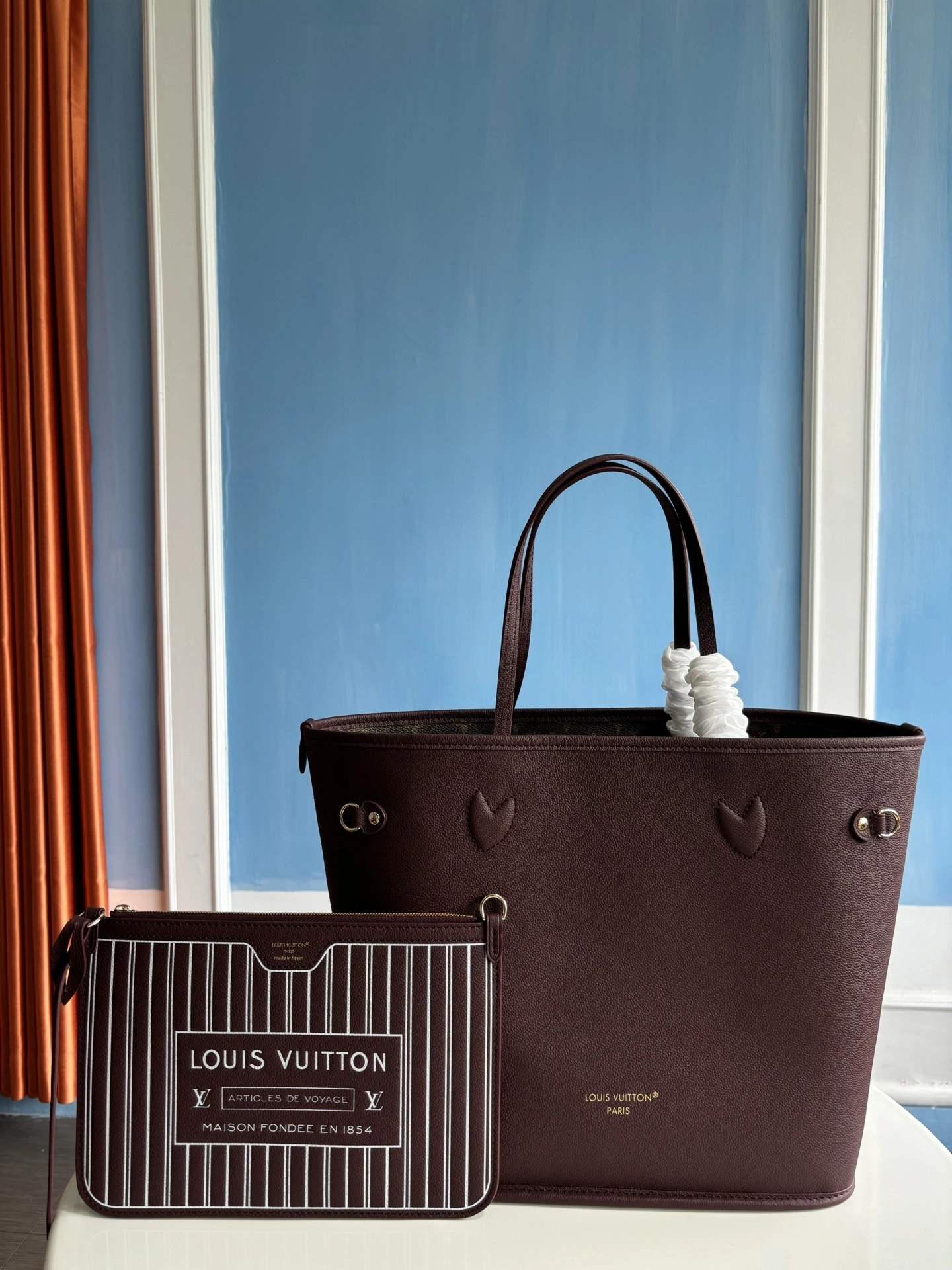 MOMO-- 8V M25663 high quality version Neverfull Inside Out Monogram Archive item:E-B808L1822T