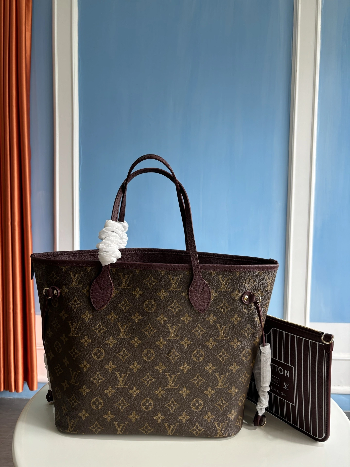 MOMO-- 8V M25663 high quality version Neverfull Inside Out Monogram Archive item:E-B808L1822T
