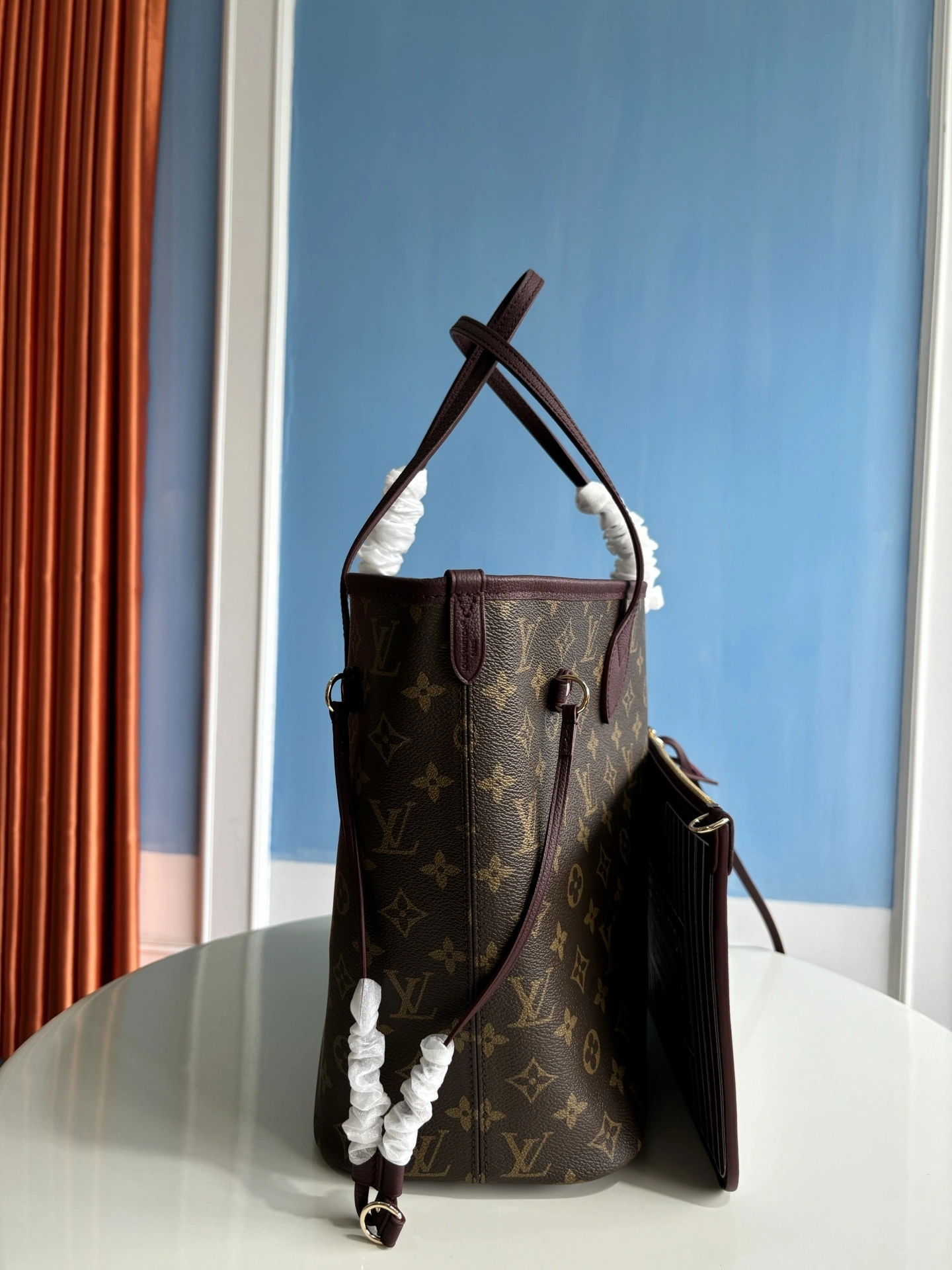 MOMO-- 8V M25663 high quality version Neverfull Inside Out Monogram Archive item:E-B808L1822T
