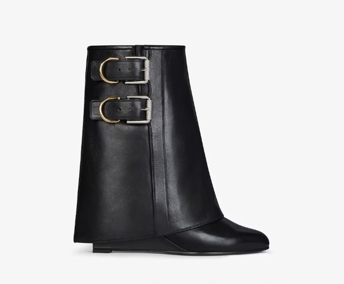 COCO-- 6iv593hy BE604ZE257-001 cowhide sheepskin Heel height：6CM Shark Lock Buckles item:D-X158L1165