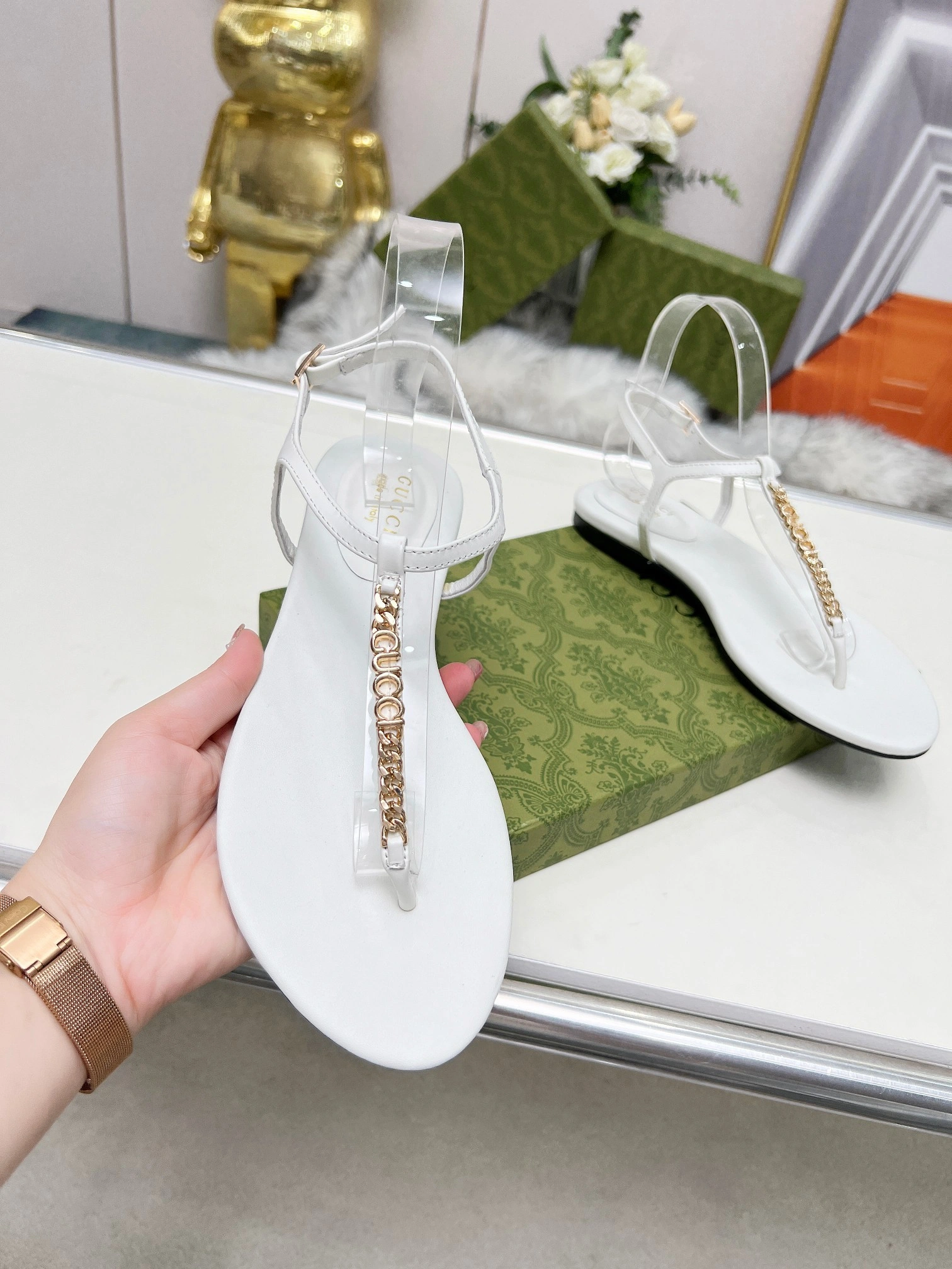 6u33i 788466 AAAZG 9540 cowhide sheepskin Heel height：1CM item:DT-X000L1101