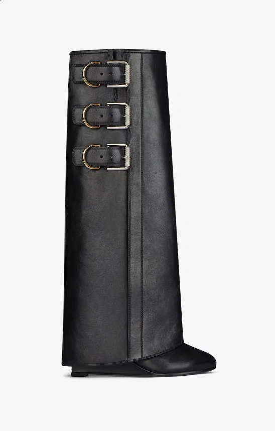 COCO-- 6iv593hy BE703NE257-001 cowhide sheepskin Heel height：6CM Shark Lock Buckles item:D-X158L1164