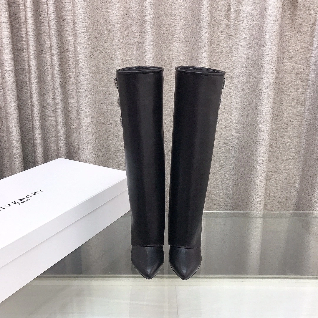 COCO-- 6iv593hy BE703NE257-001 cowhide sheepskin Heel height：6CM Shark Lock Buckles item:D-X158L1164