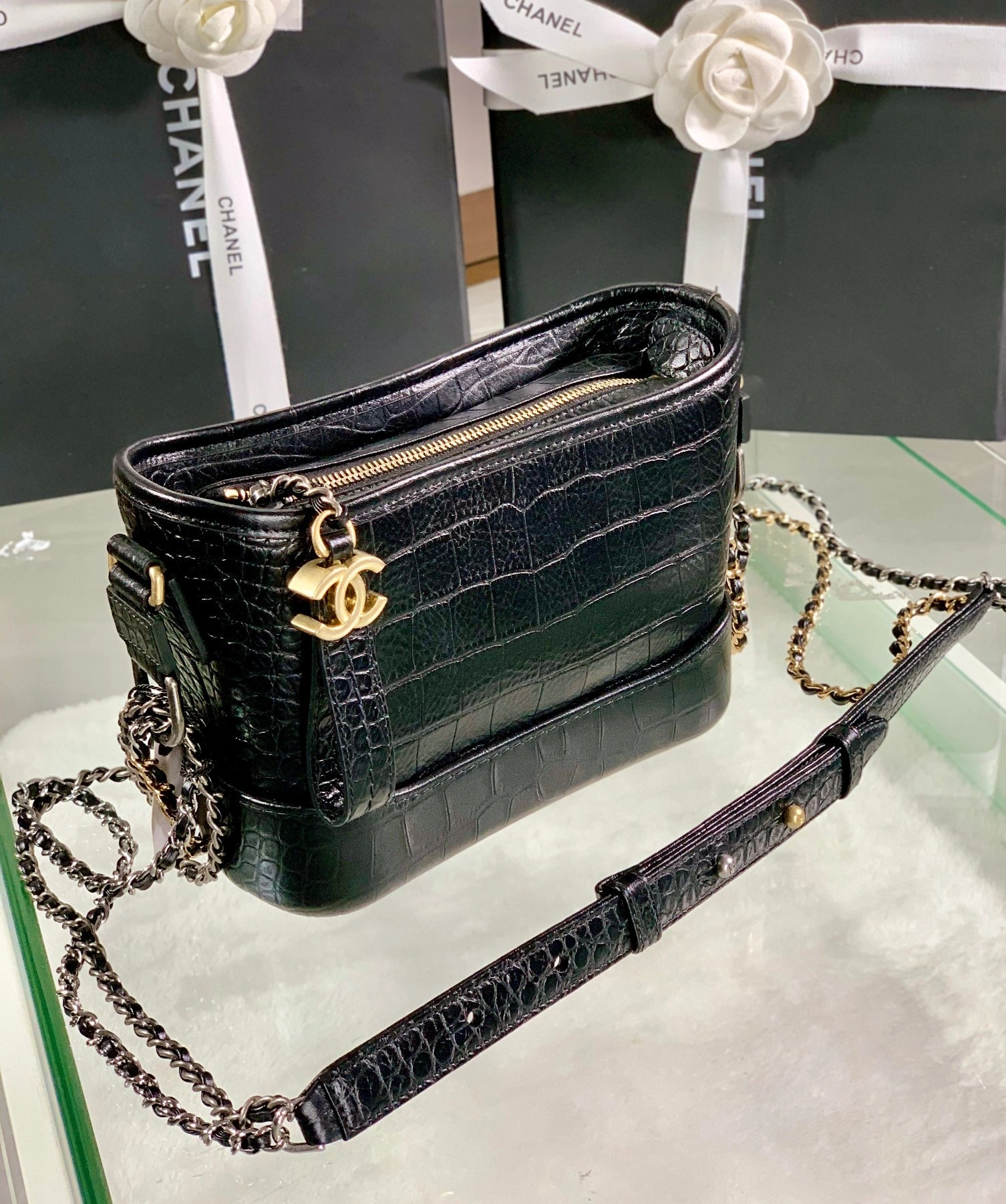 Custombag-- AS0865-B00815-94305 high quality version Leather crocodile-embossed item：C-B803D0767