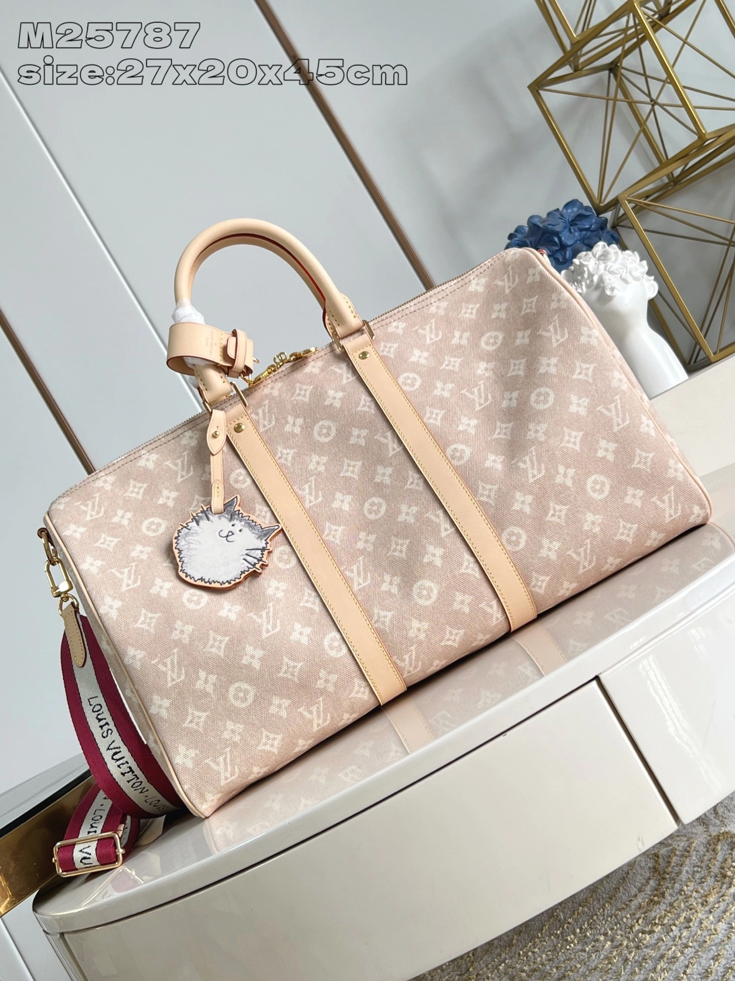MOMO-- 8V M25787 high quality version Keepall Bandoulière 45 Travel With item:E-B574K1820