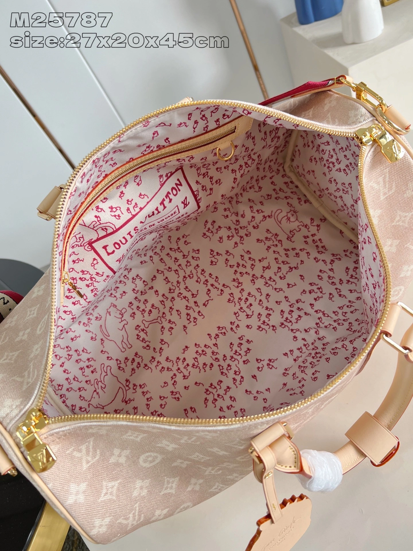 MOMO-- 8V M25787 high quality version Keepall Bandoulière 45 Travel With item:E-B574K1820