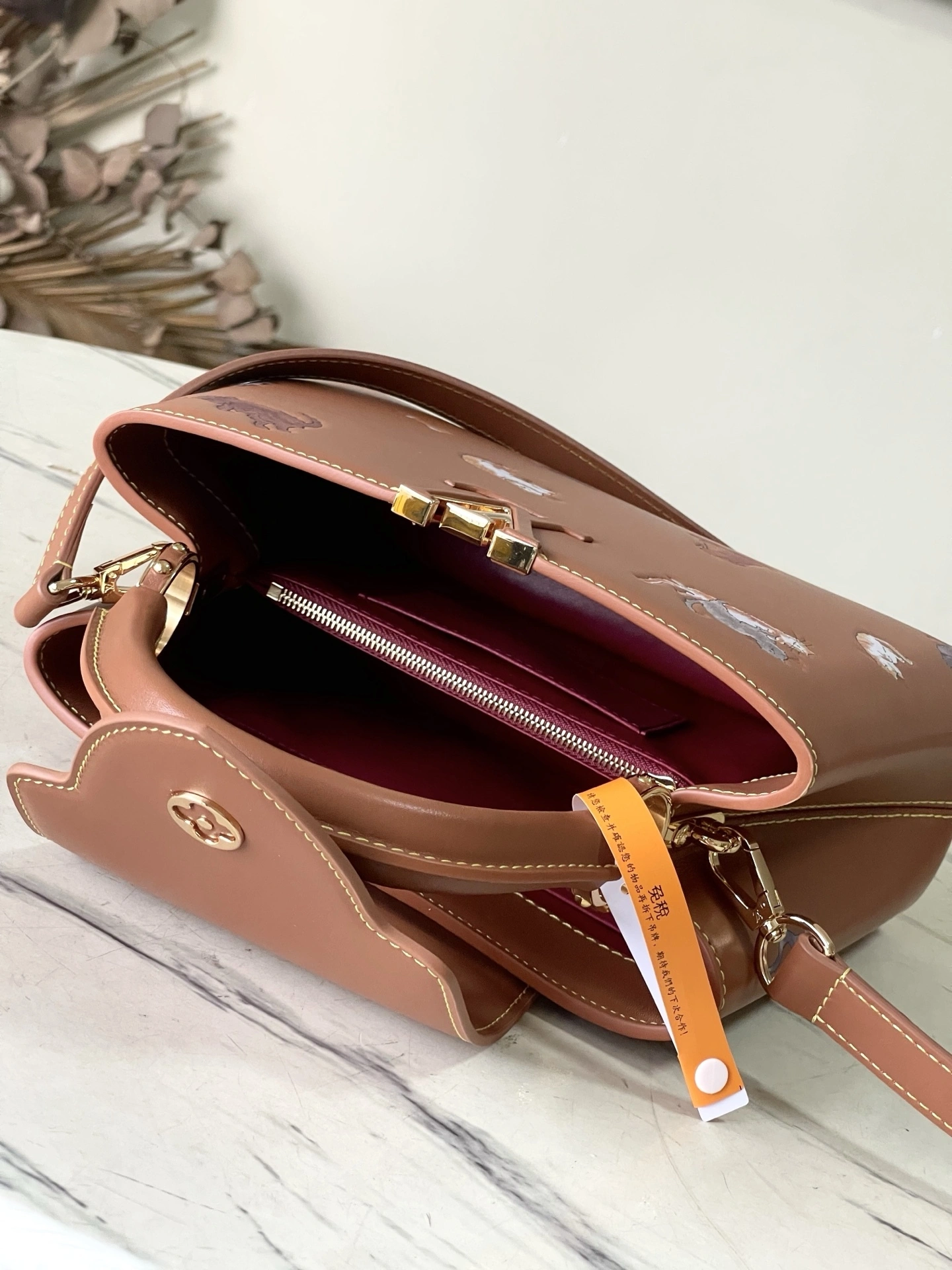 MOMO-- 8V M25874 high quality version Travels With Capucines BB cowhide item:E-B574K1806