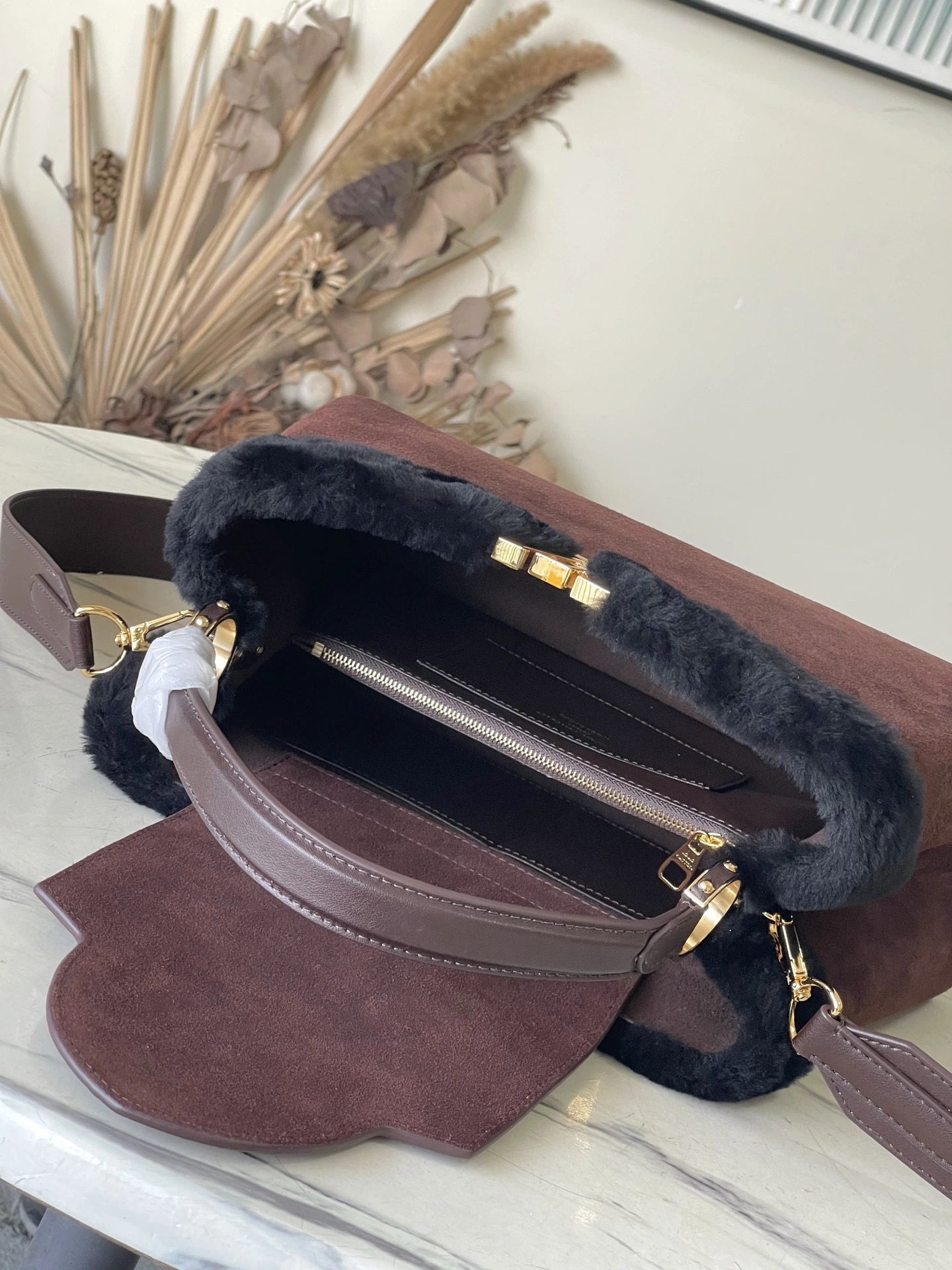 MOMO--8V M26323 high quality version Cozygram Capucines MM Souple Wool item:F-B574A0955