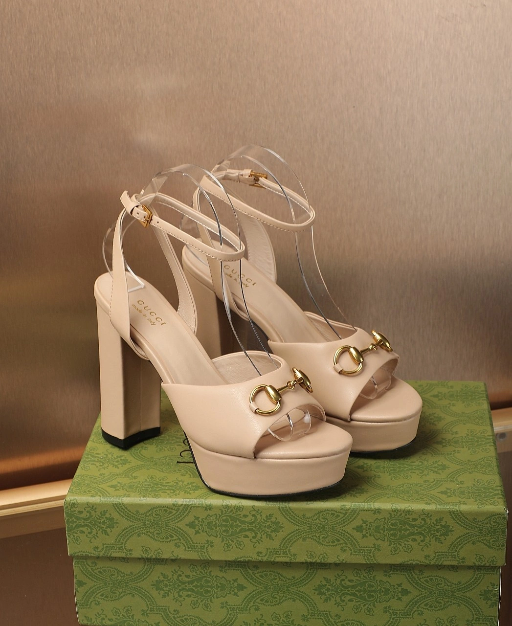 COCO-- 6u33i 795224 C9D00 5931 cowhide sheepskin Heel height：12CM Waterproof：4CM item:D-X555L1122