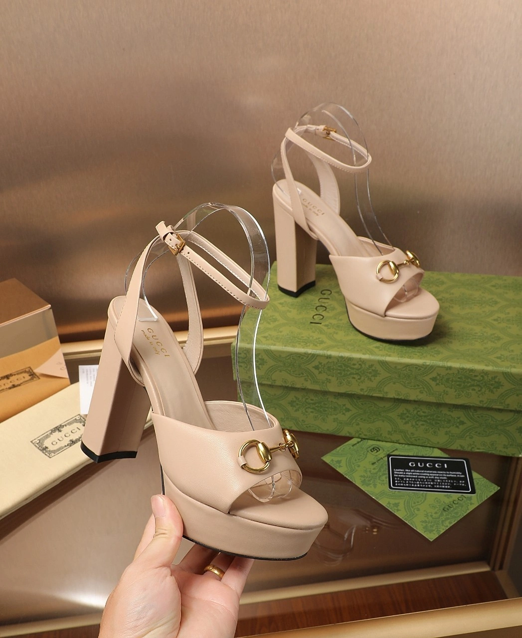 COCO-- 6u33i 795224 C9D00 5931 cowhide sheepskin Heel height：12CM Waterproof：4CM item:D-X555L1122