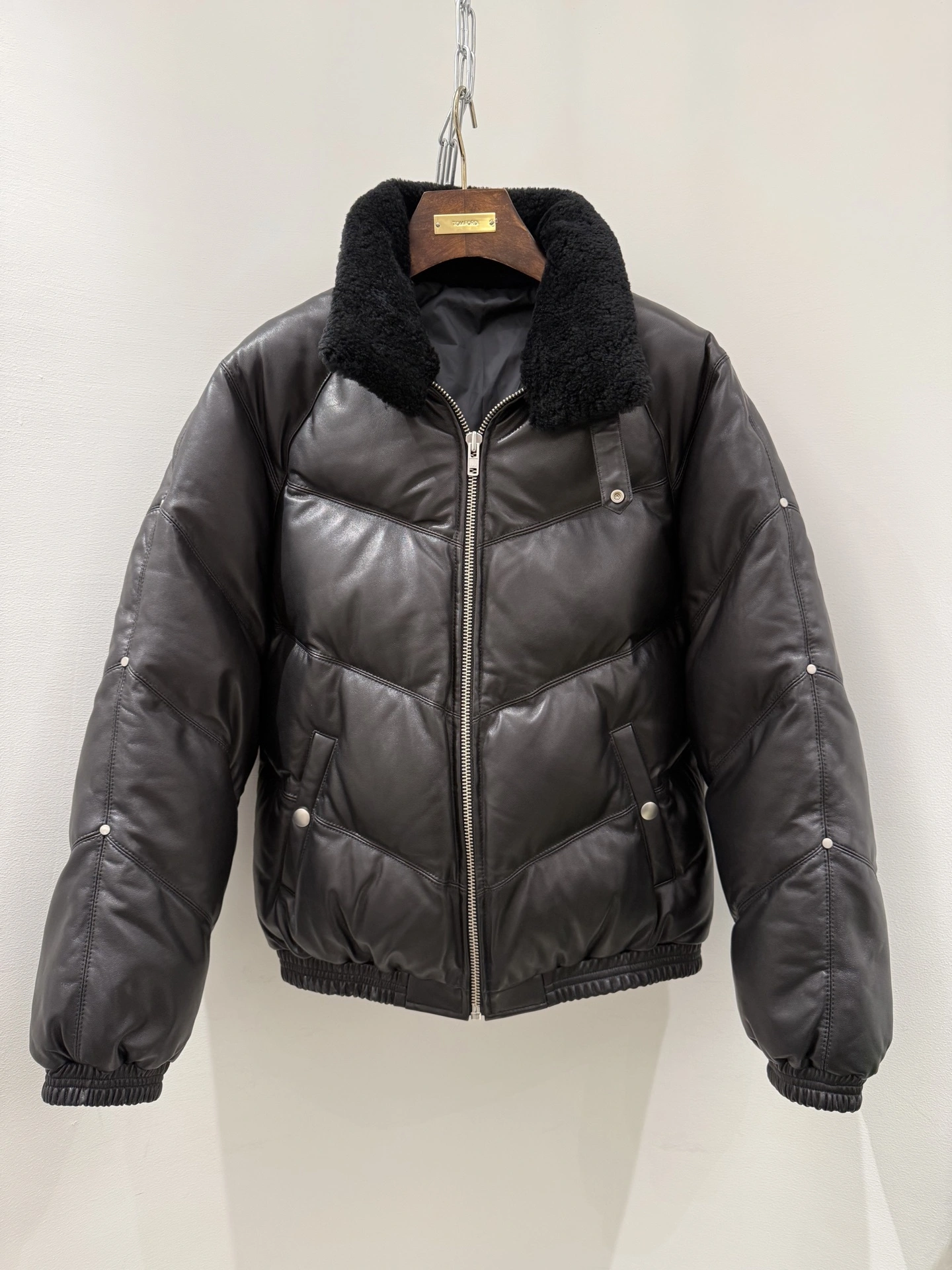 ACE-- S575 wool Down jacket 90 90%white duck down goatskin item:E-F409K1910