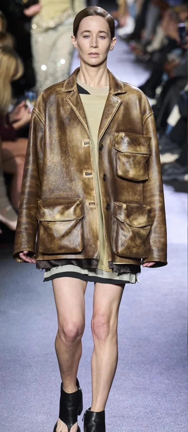 ACE- 7IU7IU overzise cowhide item:D-F061B2412