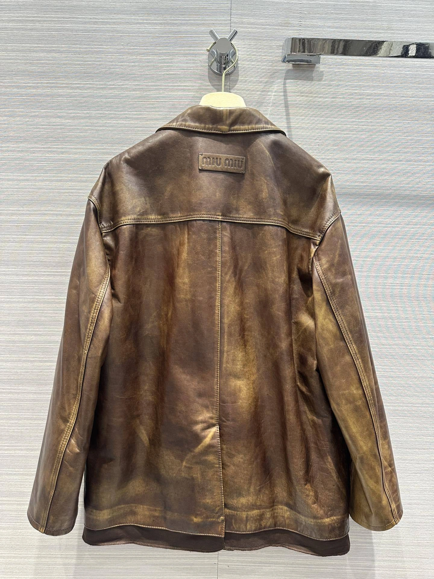 ACE- 7IU7IU overzise cowhide item:D-F061B2412