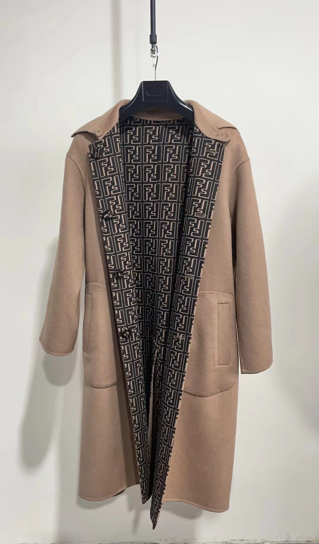 ACE- F594i wool reversible cashmere oversized item:D-F409J5345