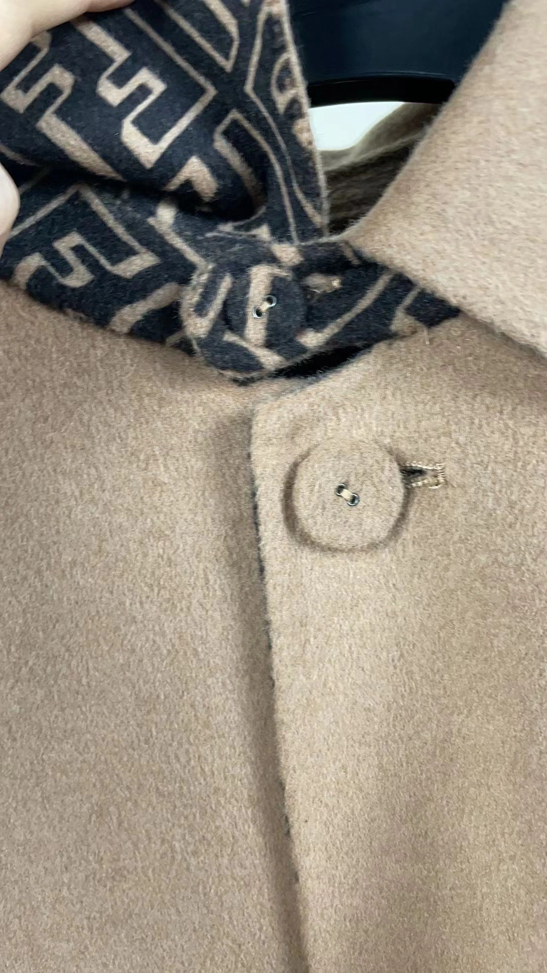 ACE- F594i wool reversible cashmere oversized item:D-F409J5345